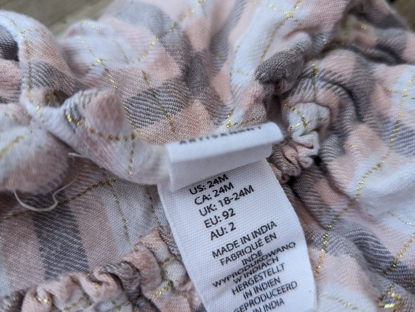 Robe 18-24mois Artisan NY