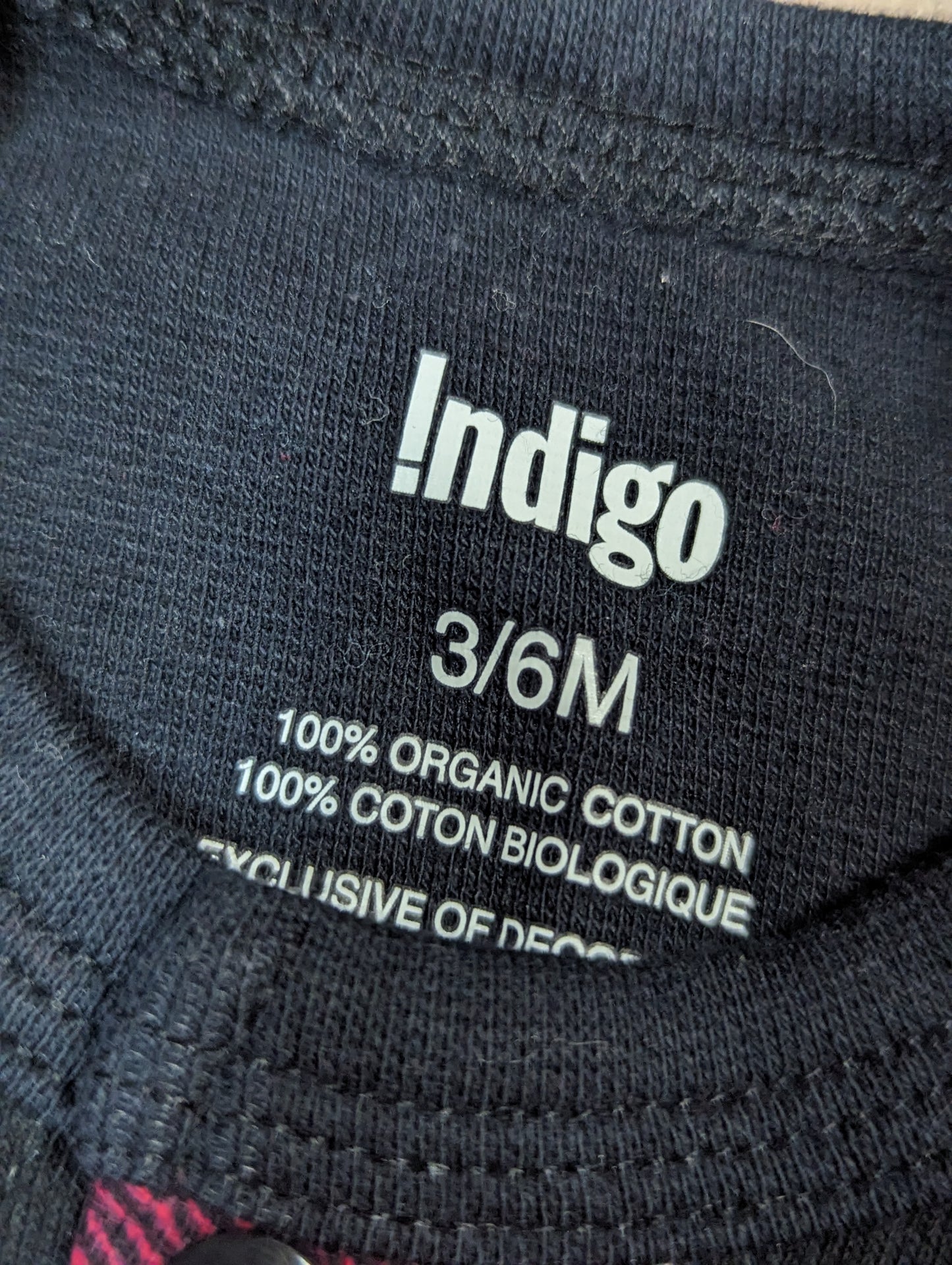 Pyjama sans pieds 3-6mois Indigo