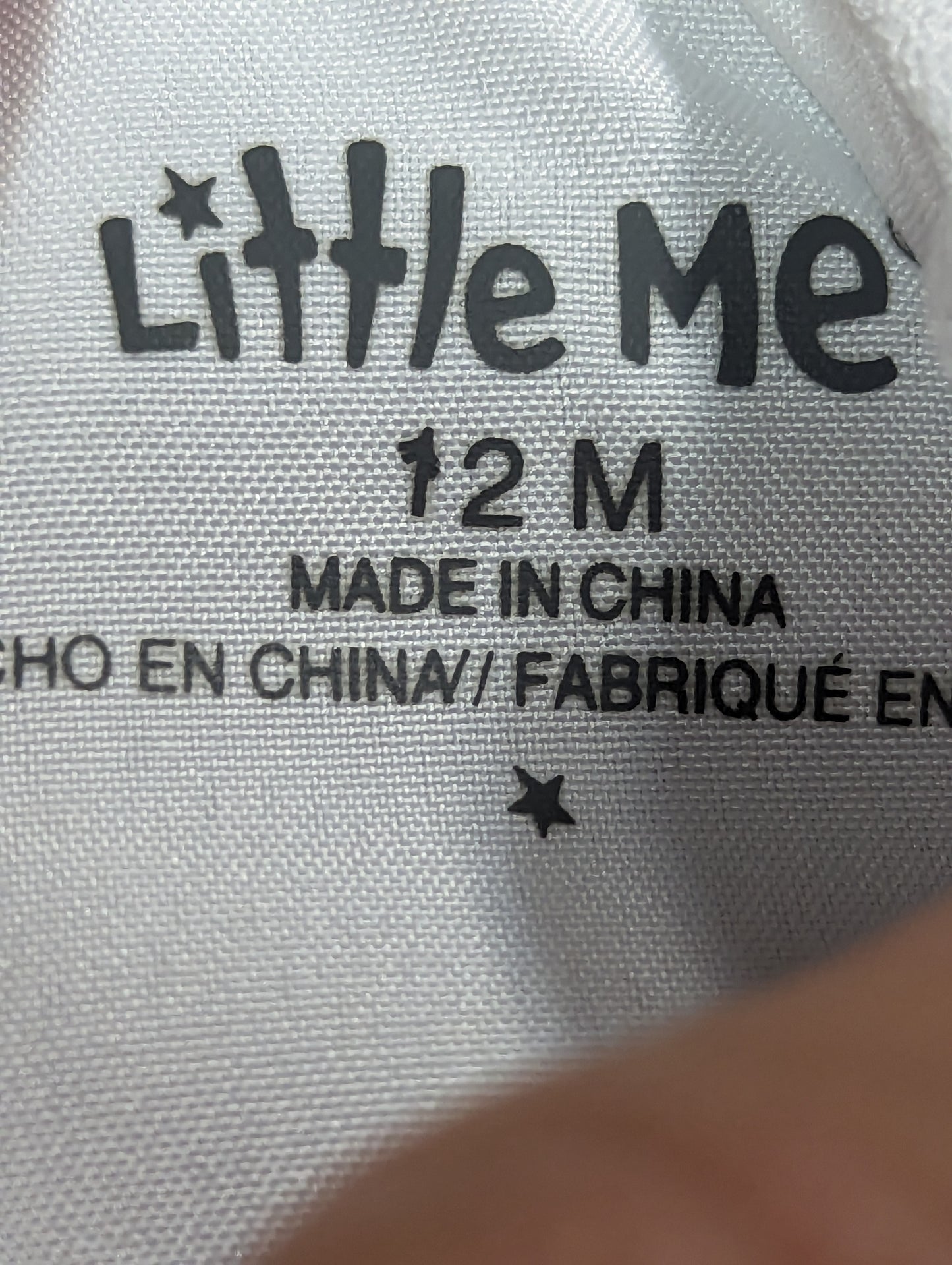 Robe baptême 12mois Little me (C:PF)