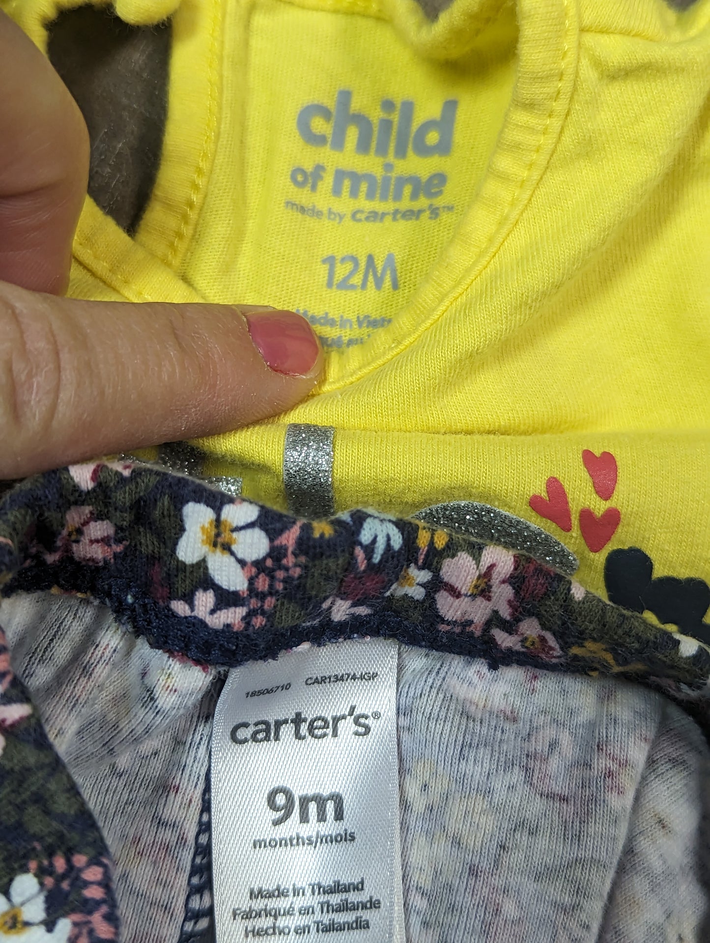 Ensemble 9-12mois Child of mine et Carters