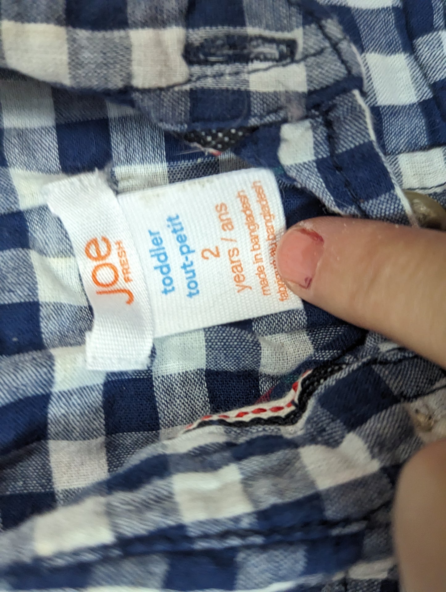 Chemise 2ans Joe Fresh