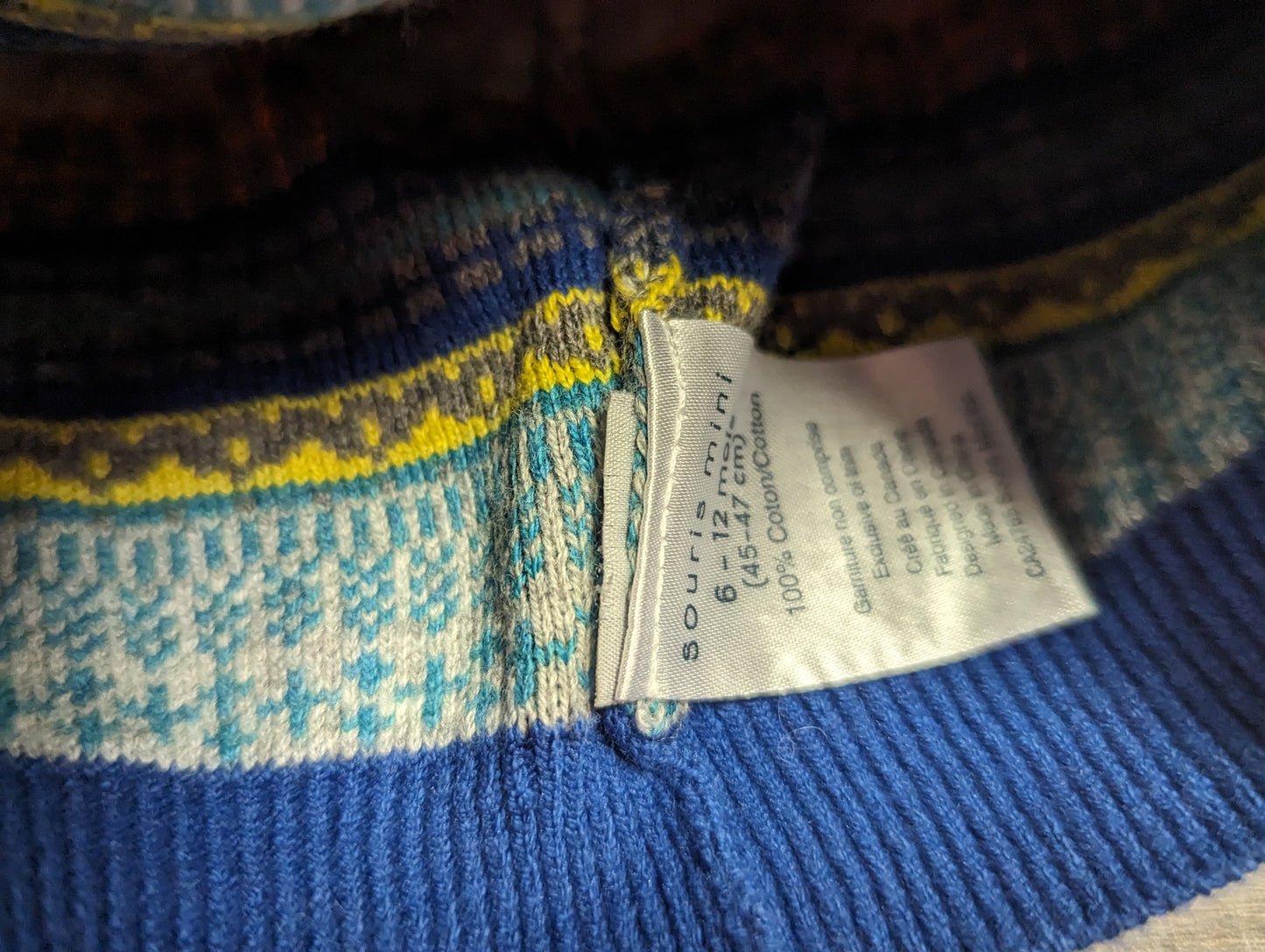 Tuque mi-saison 6-12mois Souris mini (C:KL)