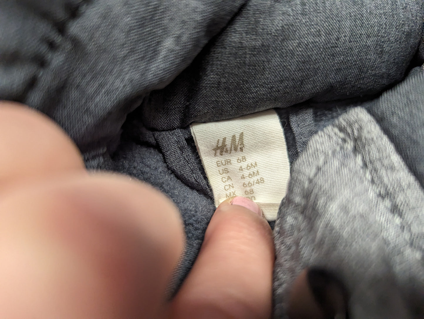 Manteau mi-saison ou hiver chaud 4-6mois H&M (C:KL)