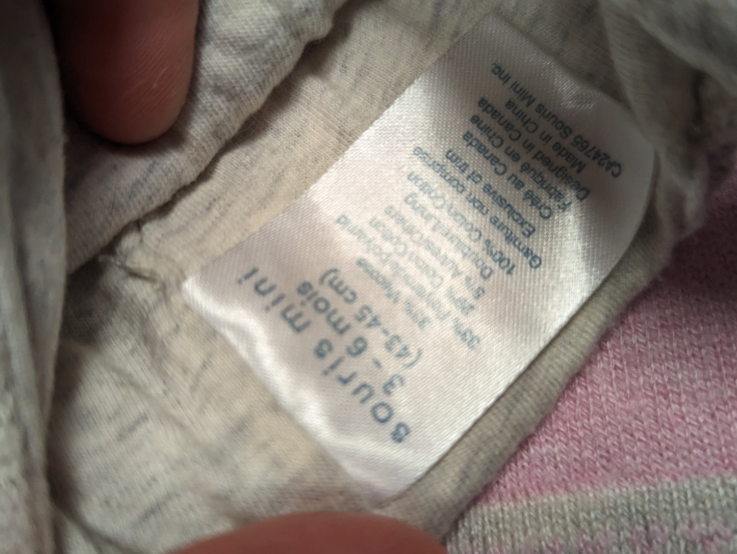 Veste et tuque 3-6mois - 12mois Souris mini (C:KL)