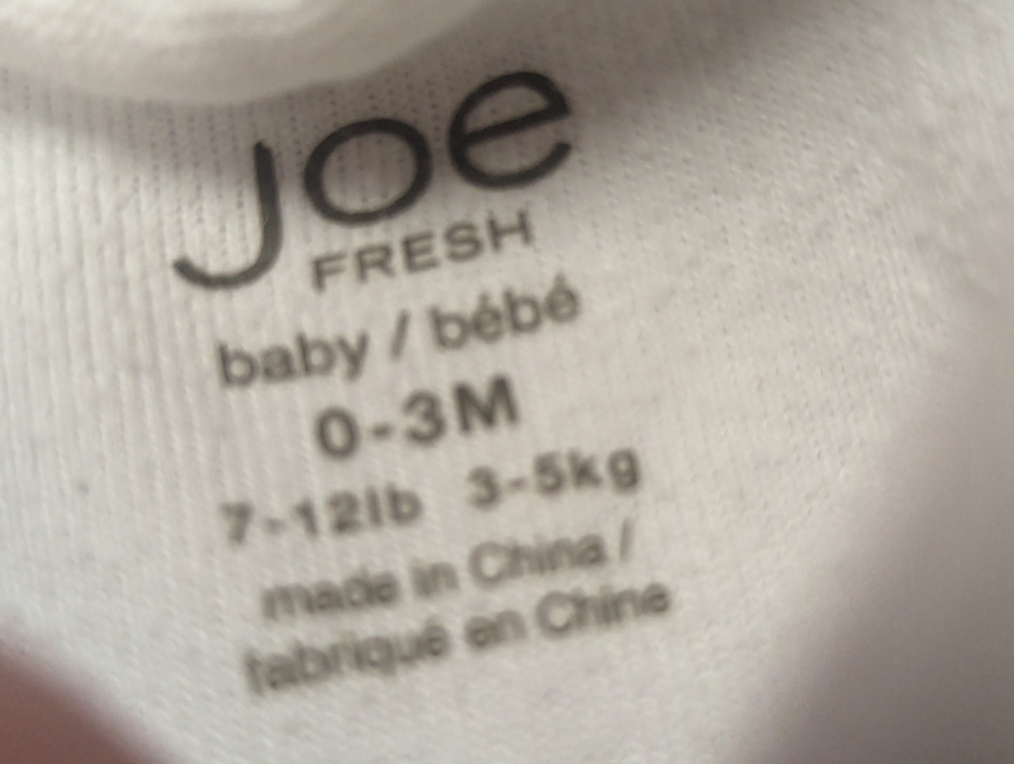 Pyjama 0-3mois Joe Fresh