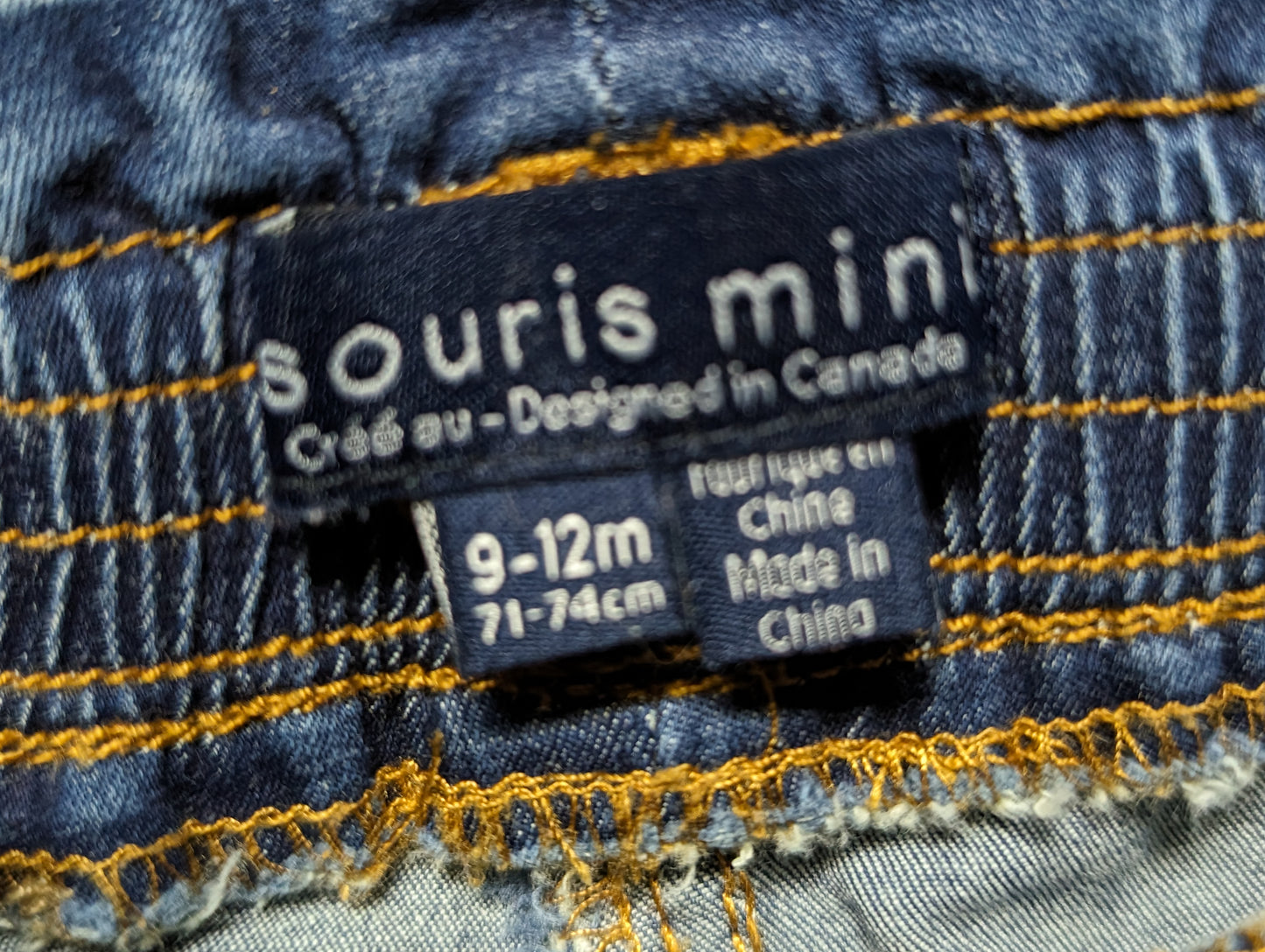 Short 9-12mois Souris mini