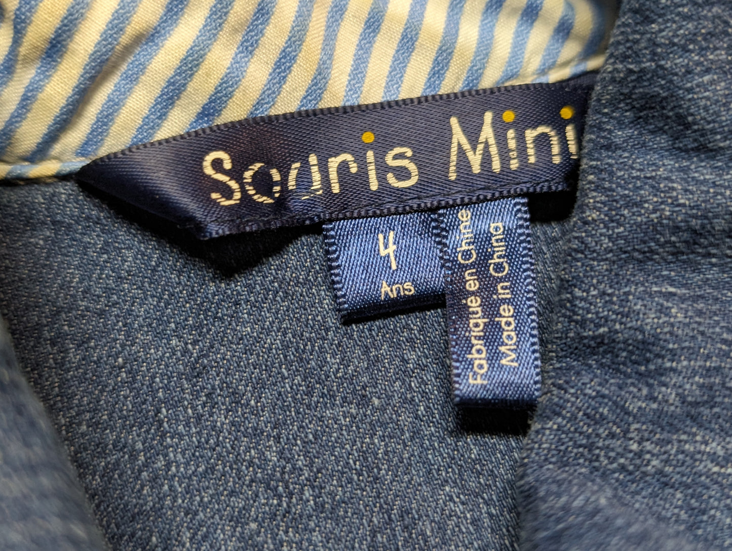 Veste sans manches en jeans 4ans Souris mini*