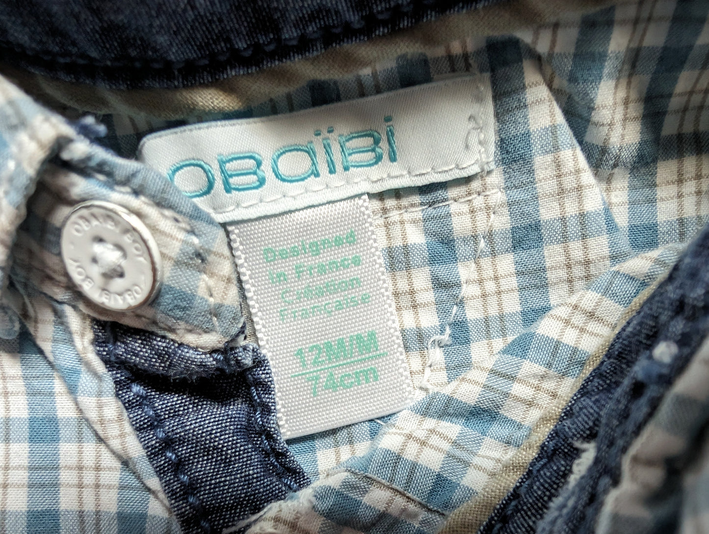 Chemise 12mois Obaïbi