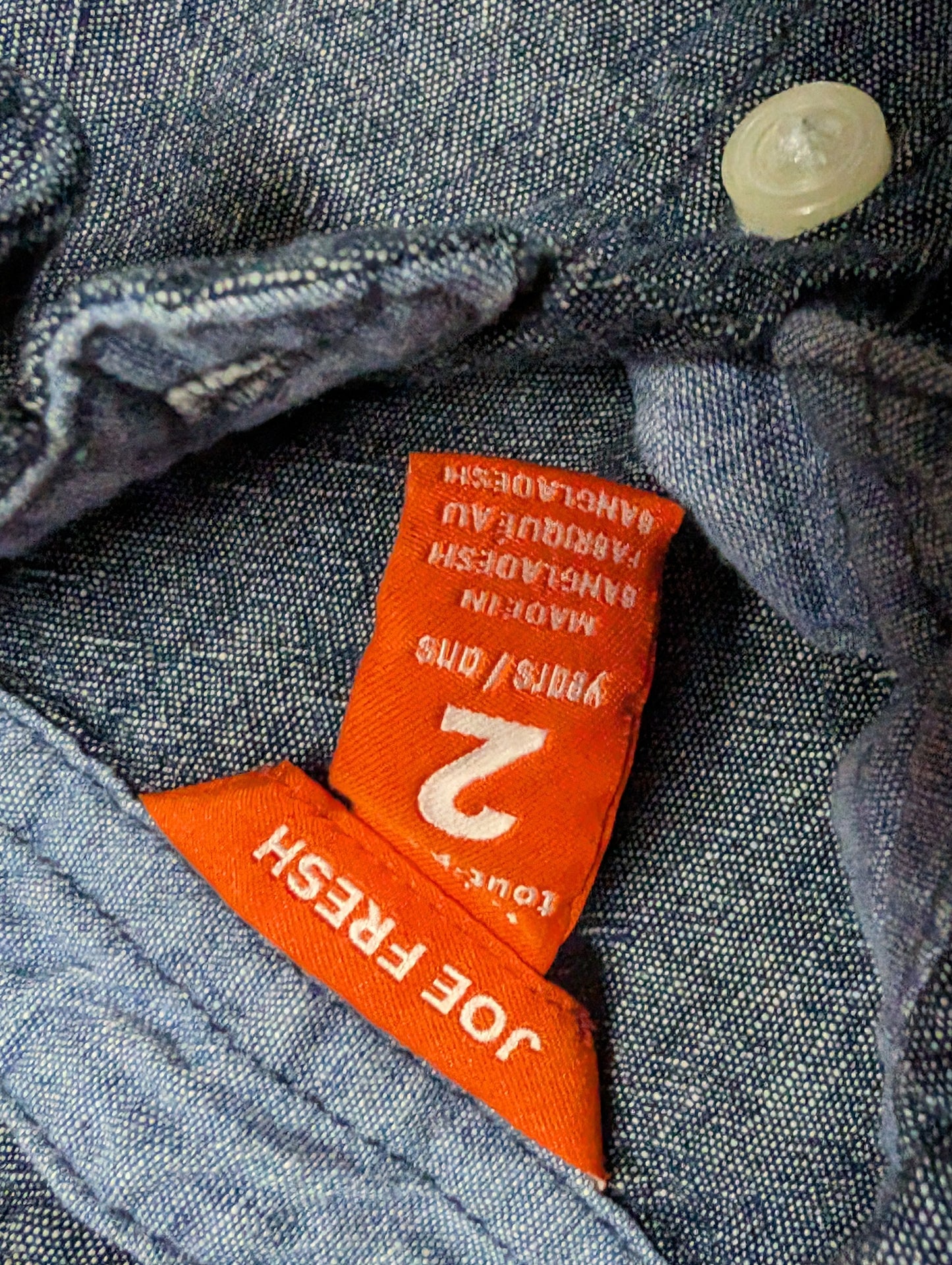 Chemise 2ans Joe Fresh