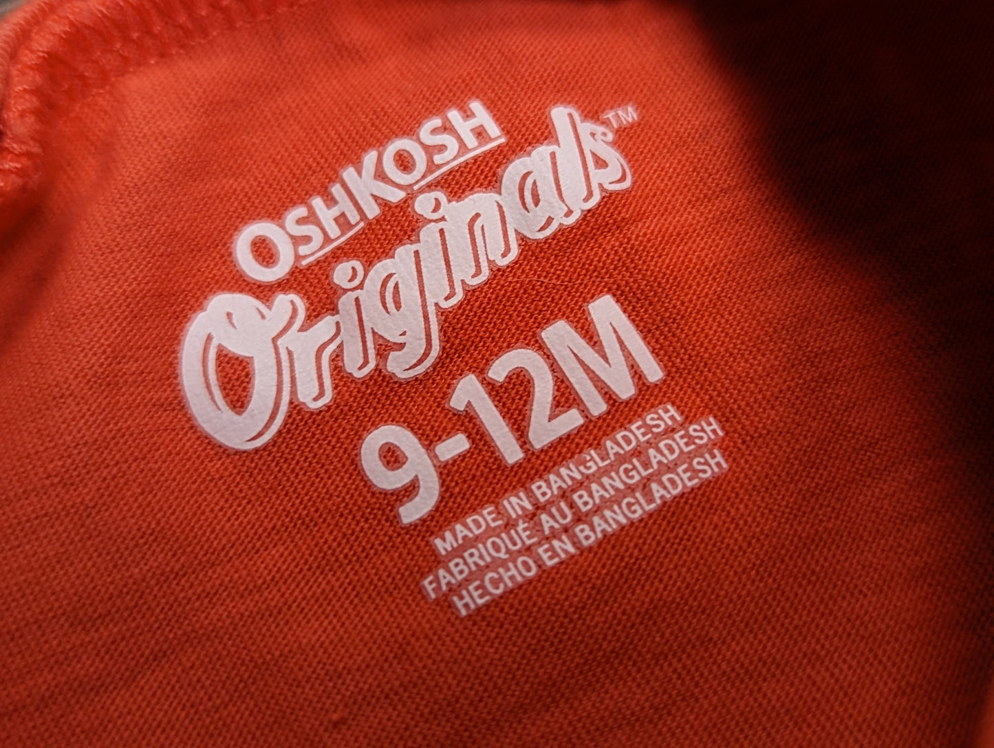 Chandail 9-12mois Oshkosh