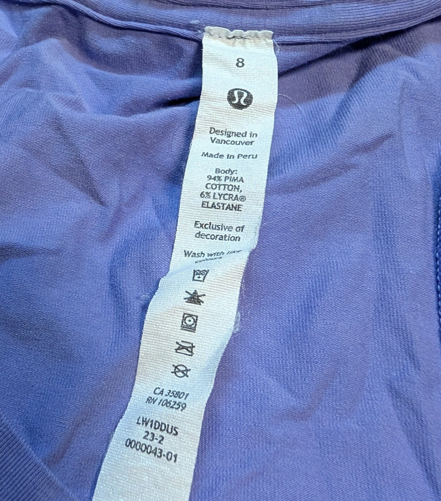 Camisole gr 8 (médium) Lululemon