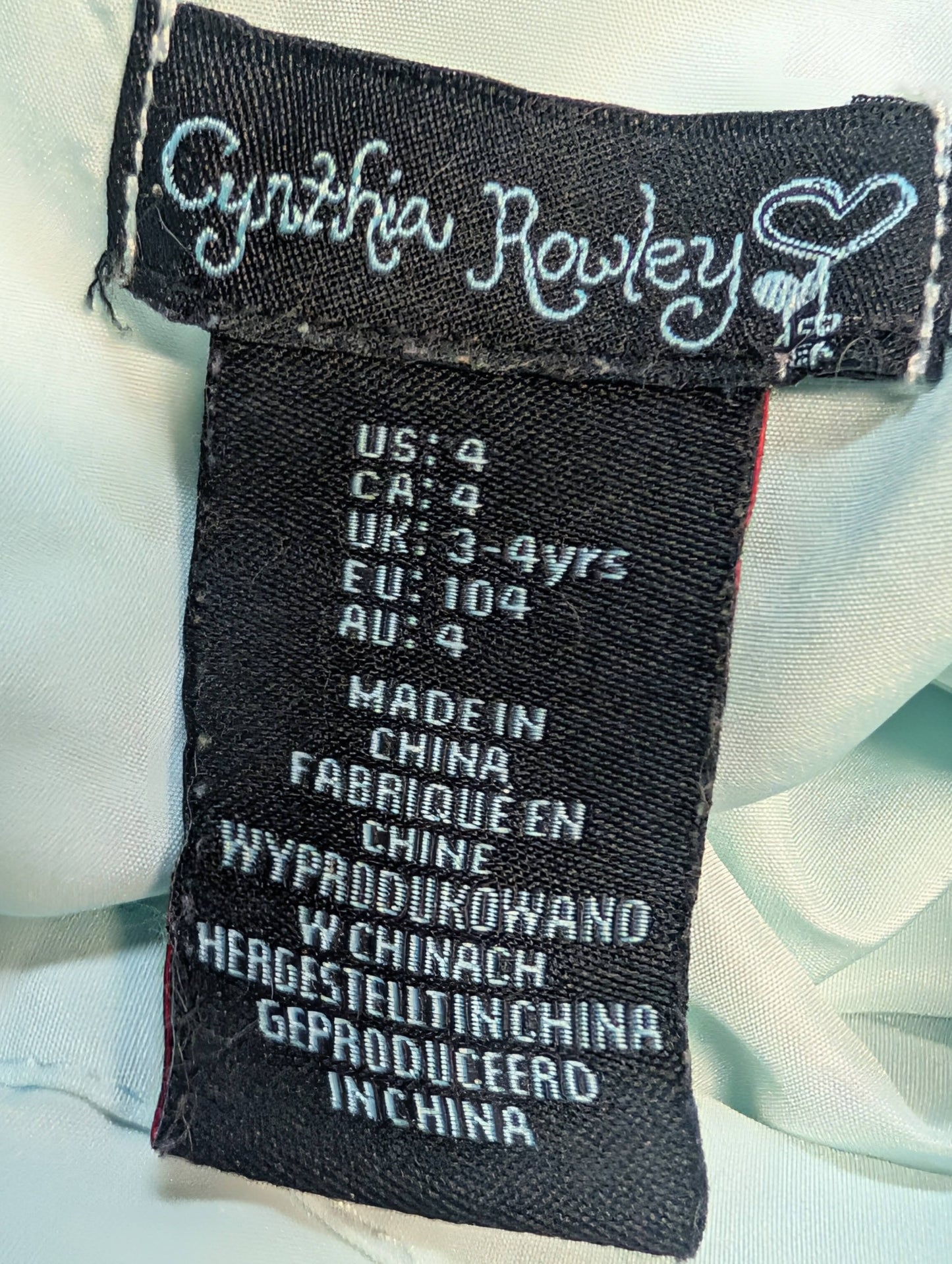 Robe 3-4ans Cynthia Rowley