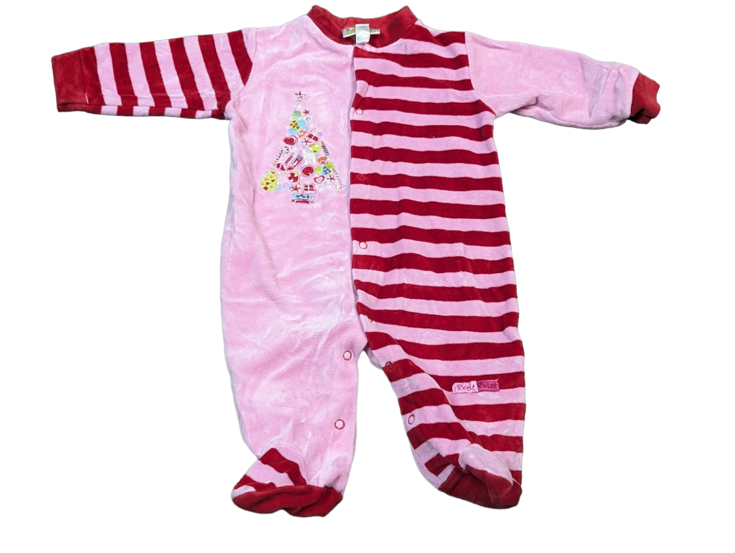 Pyjama velours 6mois Petit point