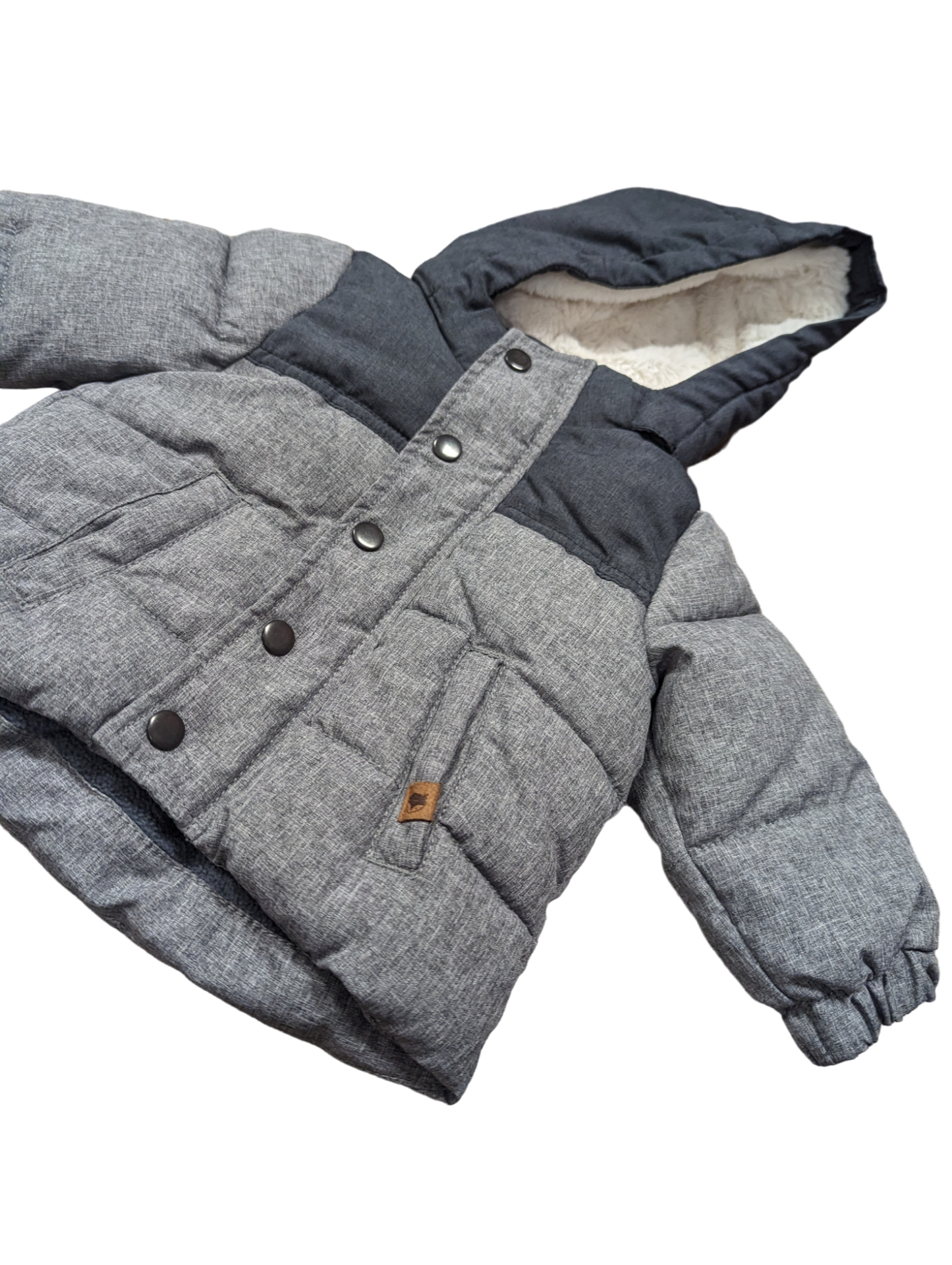 Manteau mi-saison ou hiver chaud 4-6mois H&M (C:KL)