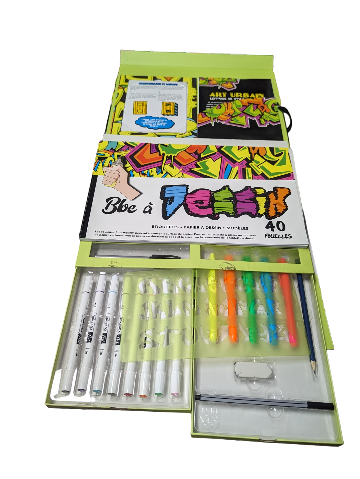 Jeu Art urbain, lettrage de style graffitis*