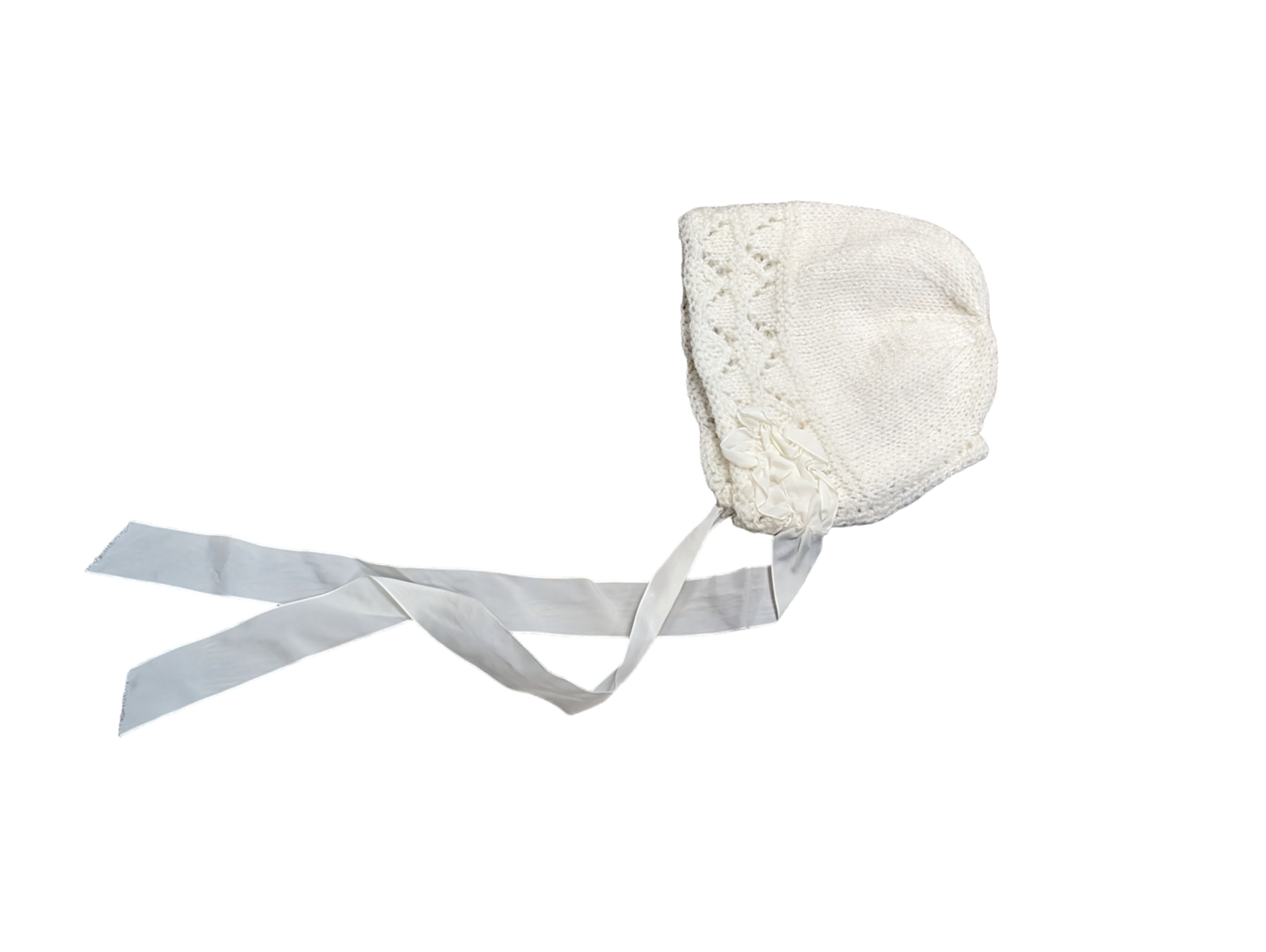 Bonnet tricoté 0-3mois Fait main