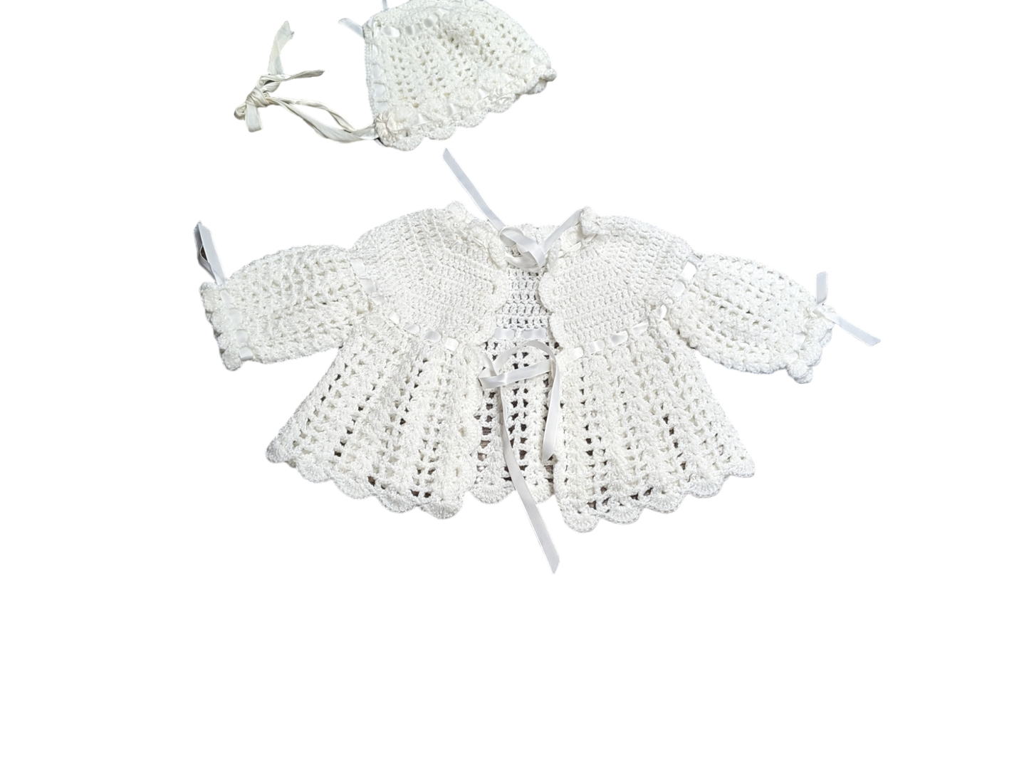 Ensemble tricot 0-3mois Fait main