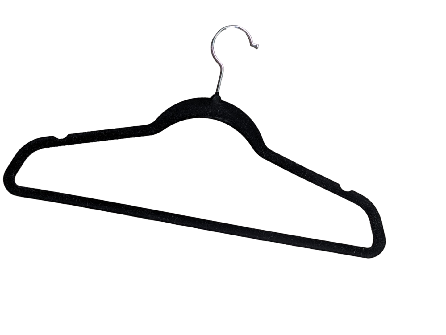 Support / Cintre en velour noir adulte