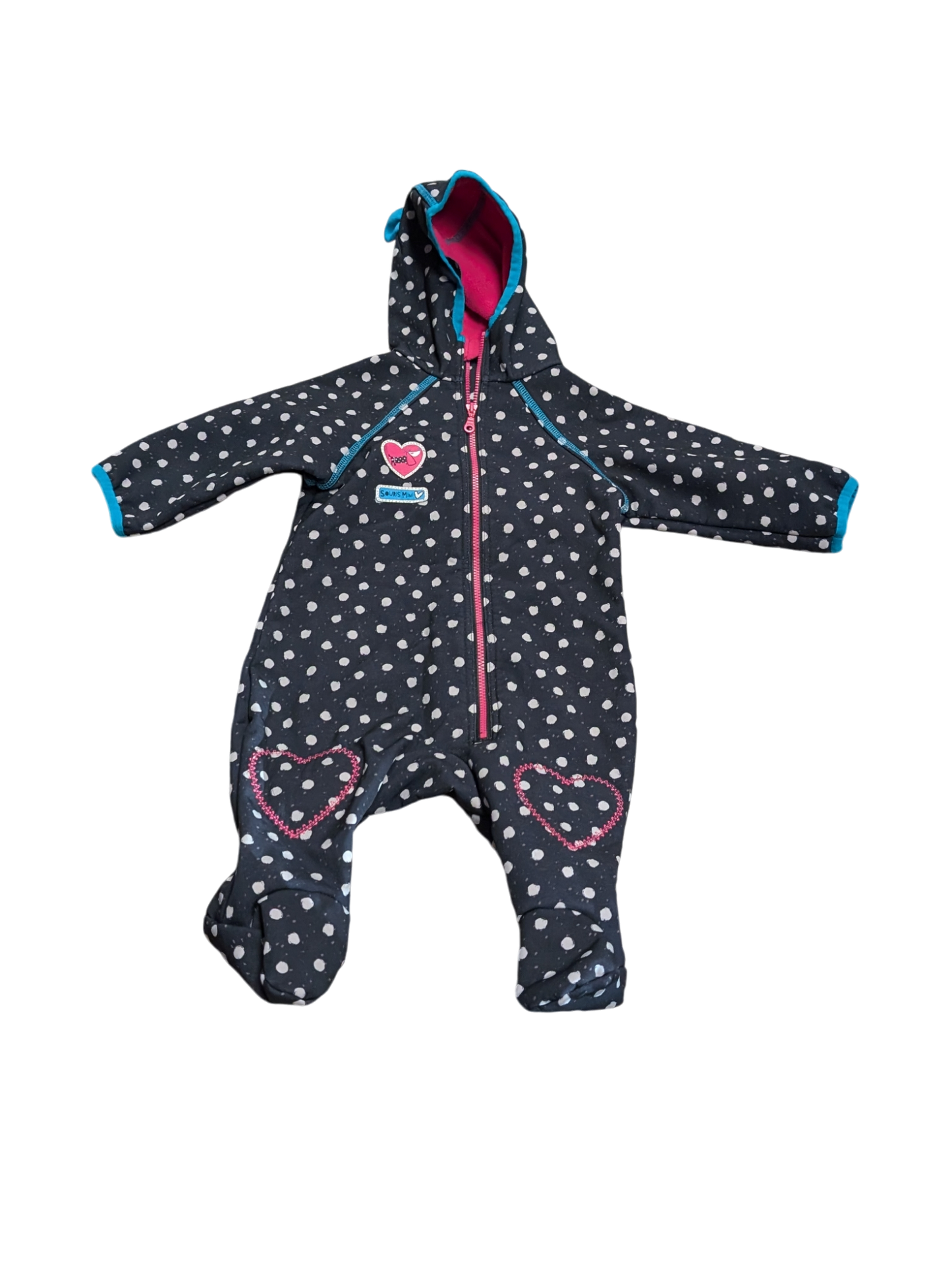 Habit mi-Saison Soft Shell 3-6mois Souris mini