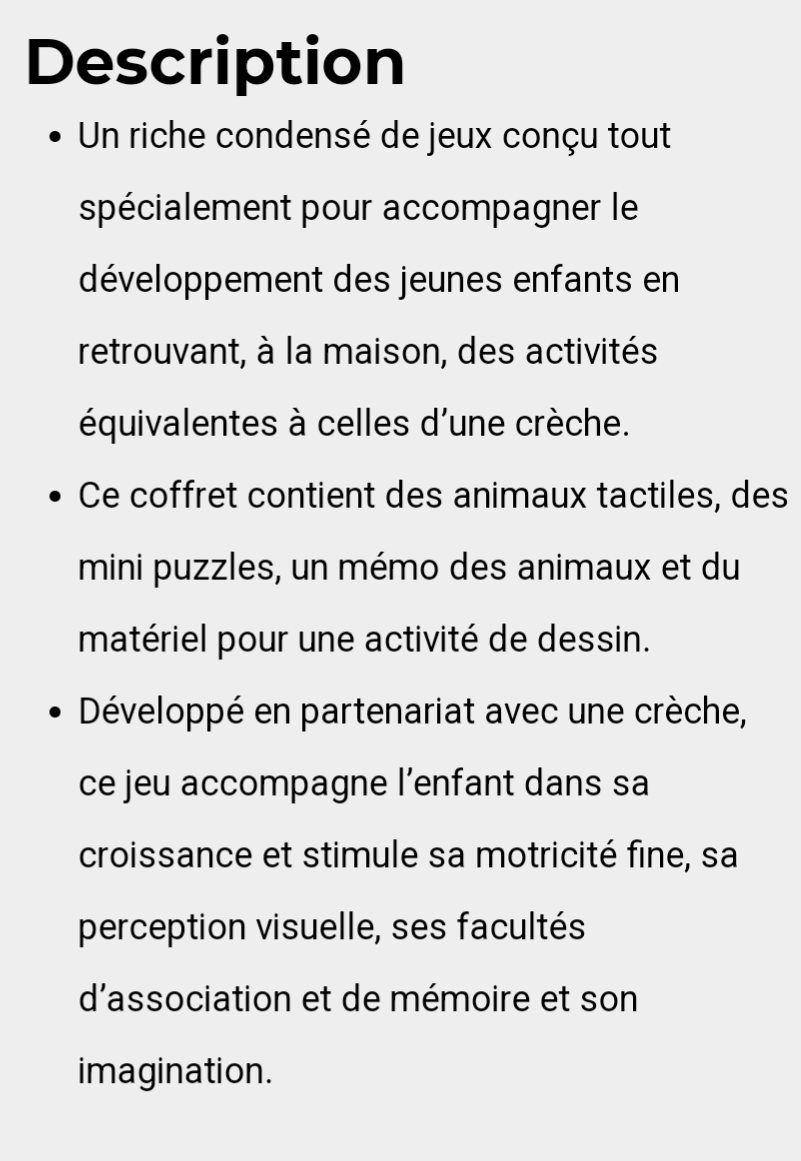Jeu d'apprentissage La crèche Clementoni