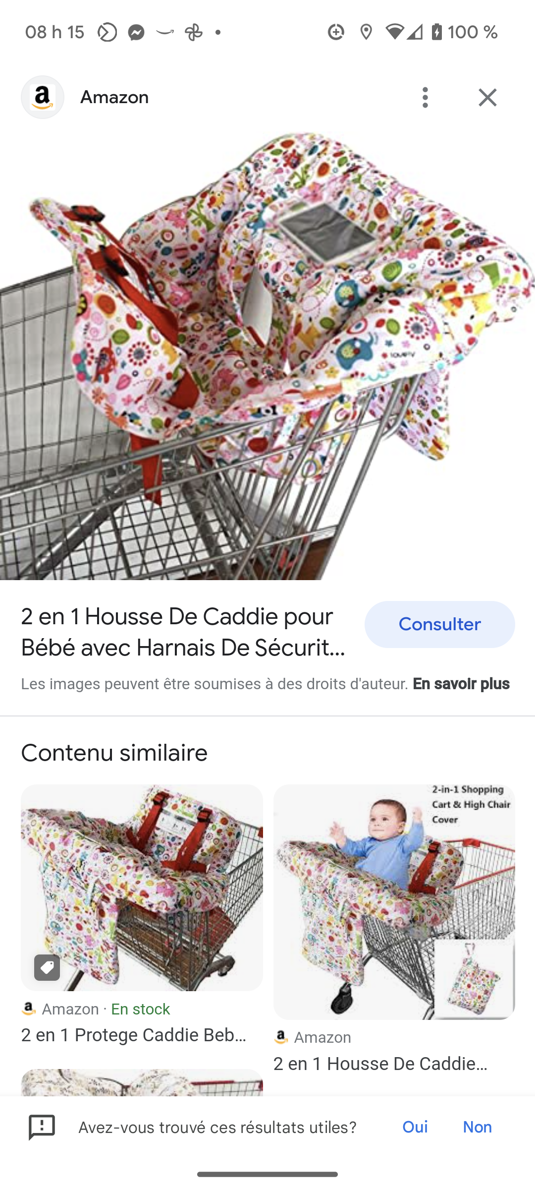 Housse pour panier