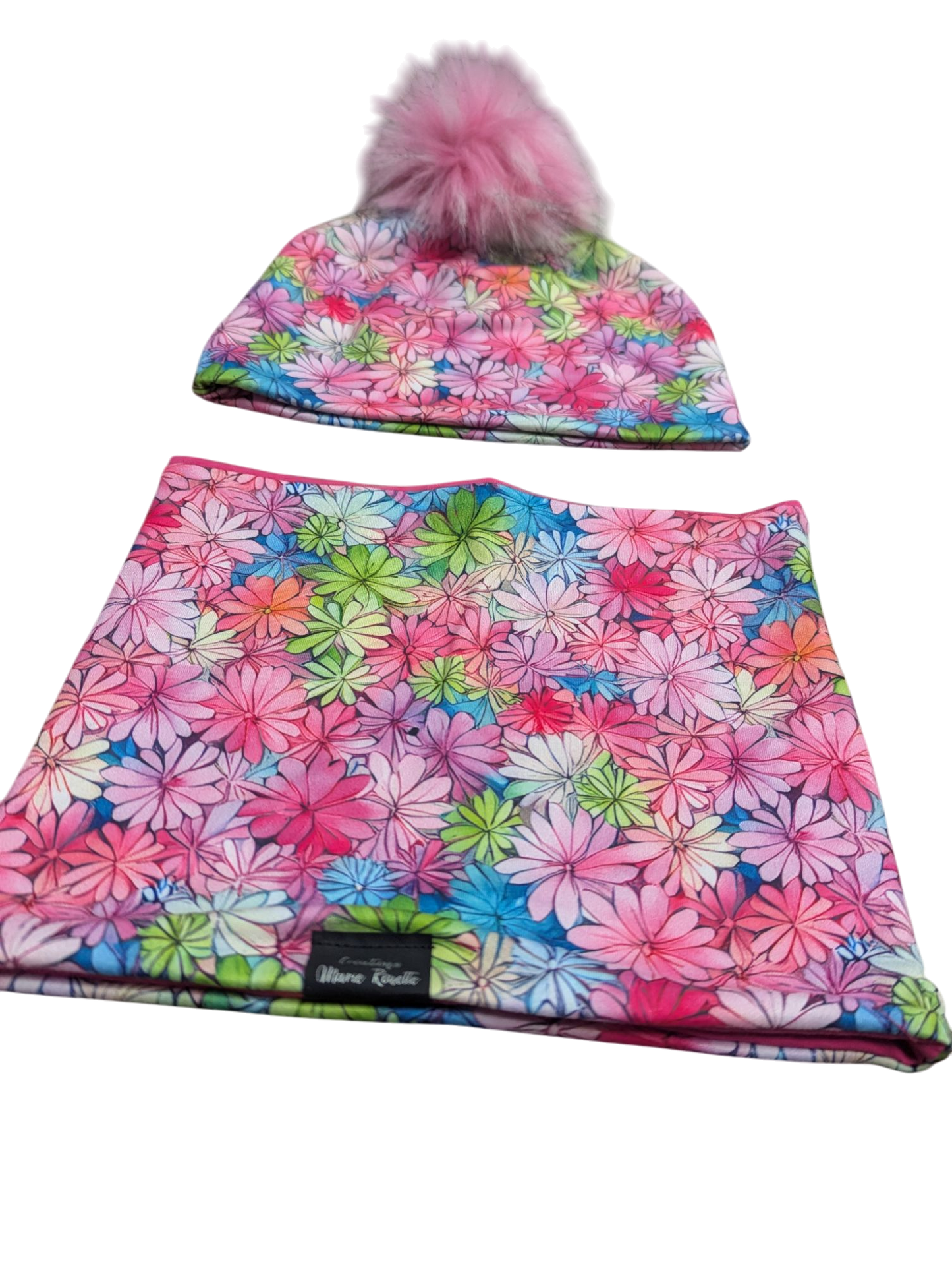 Ensemble tuque et cache-cou 4-8ans Créations Marie Rouette Neuf