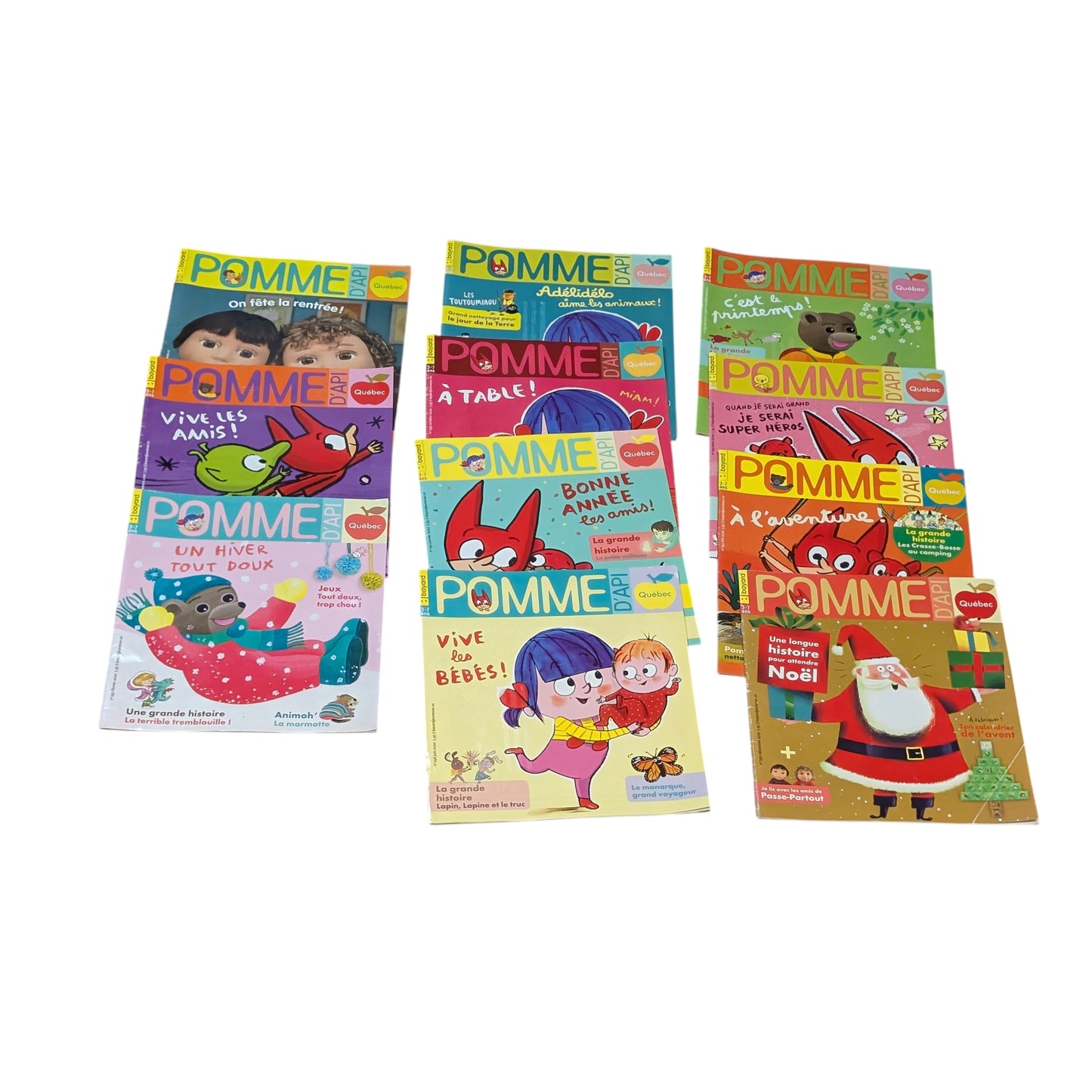 Lot de livres Pomme d'API 3-7ans Bayard Jeunesse