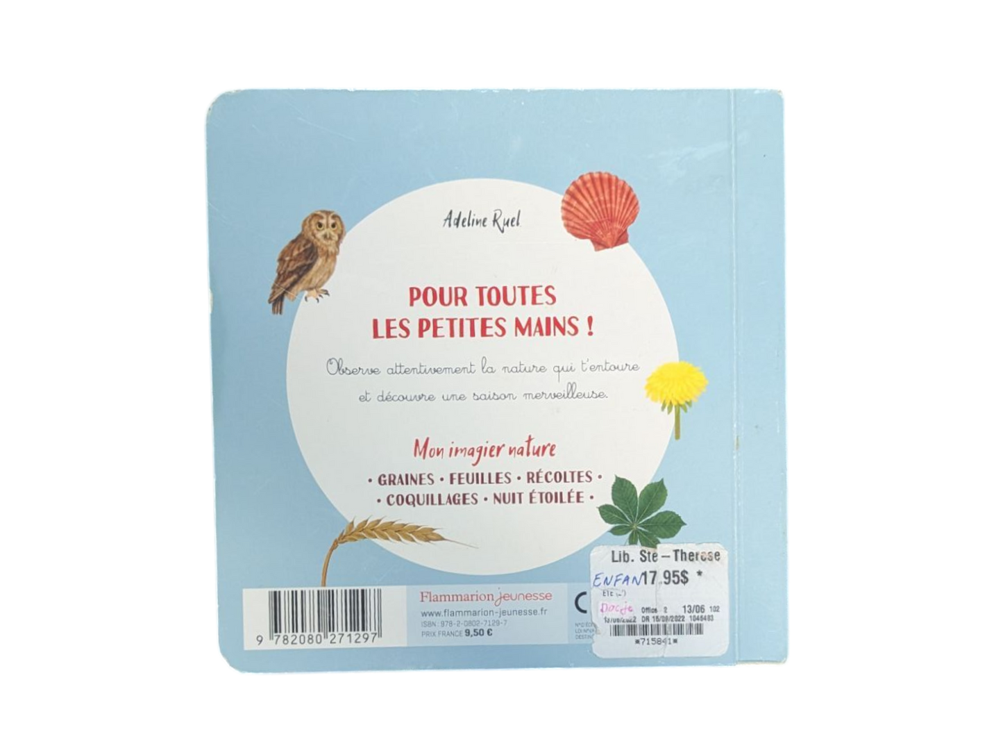 Livre L'été mon imagier nature