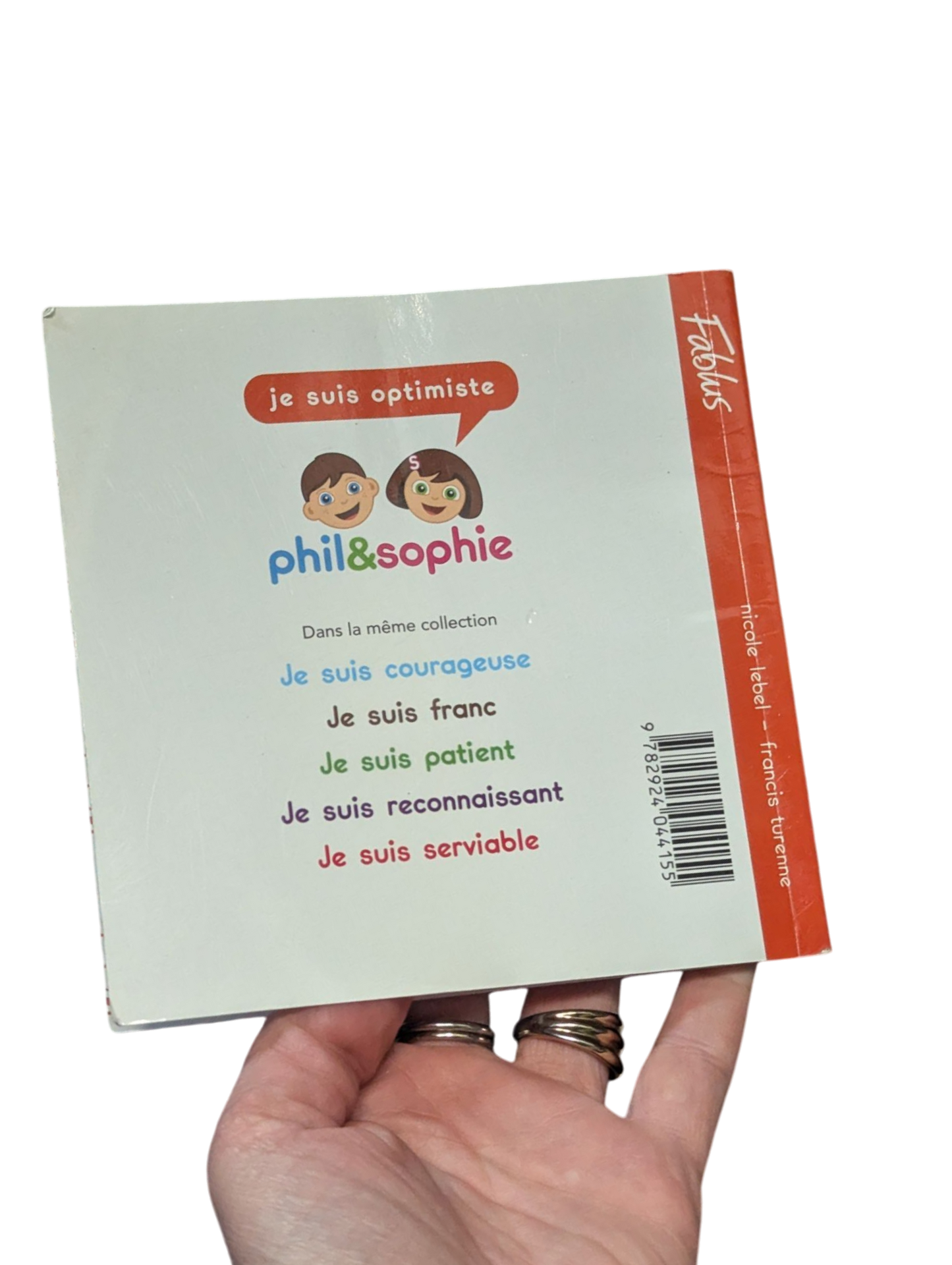 Livre Phil&Sophie Je suis optimiste*