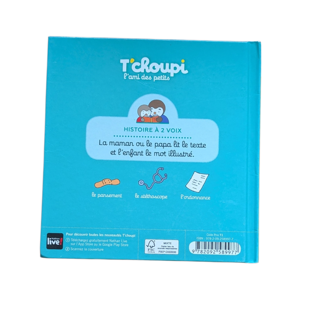 Livre T'Choupi chez le docteur