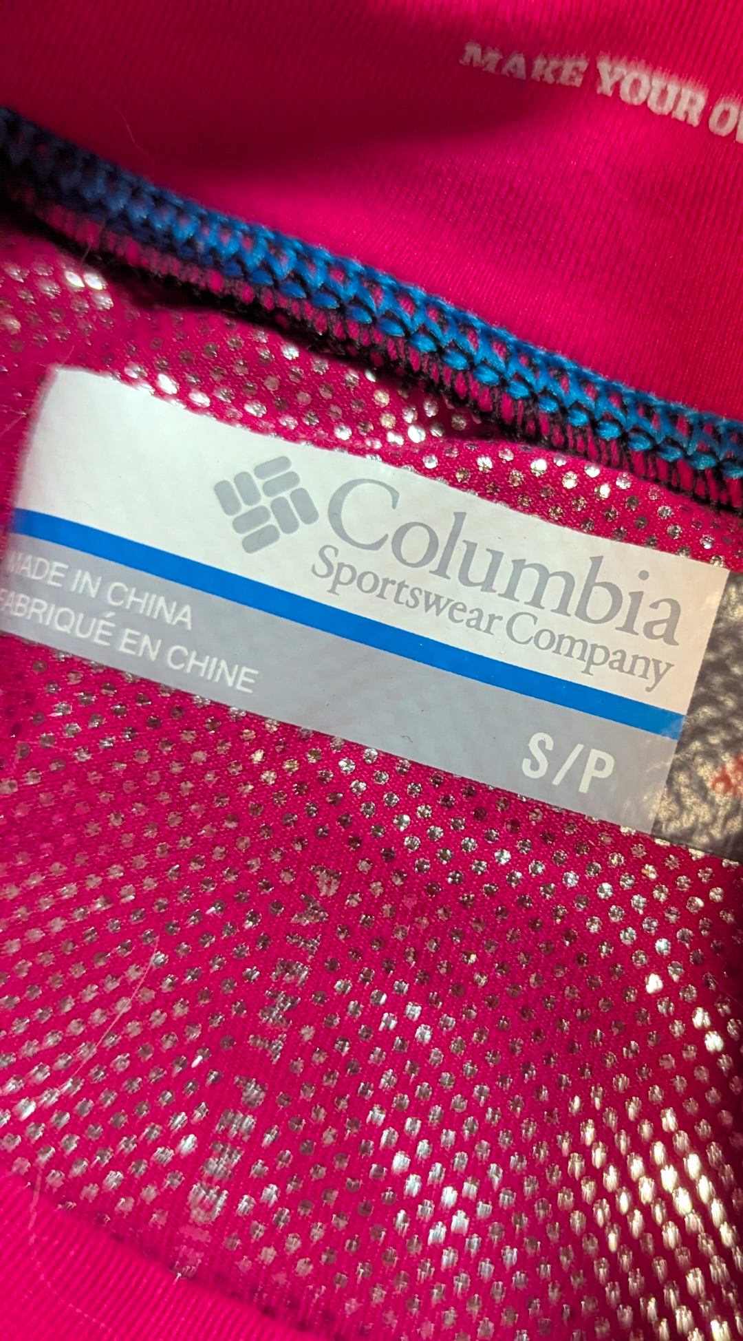 Chandail sous-vêtements 7ans - 8ans Columbia