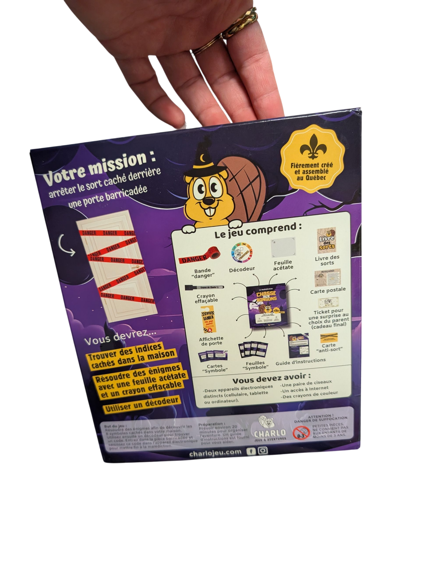 Le Mauvais Sort | Chasse aux bonbons d'Halloween Charlo NEUF