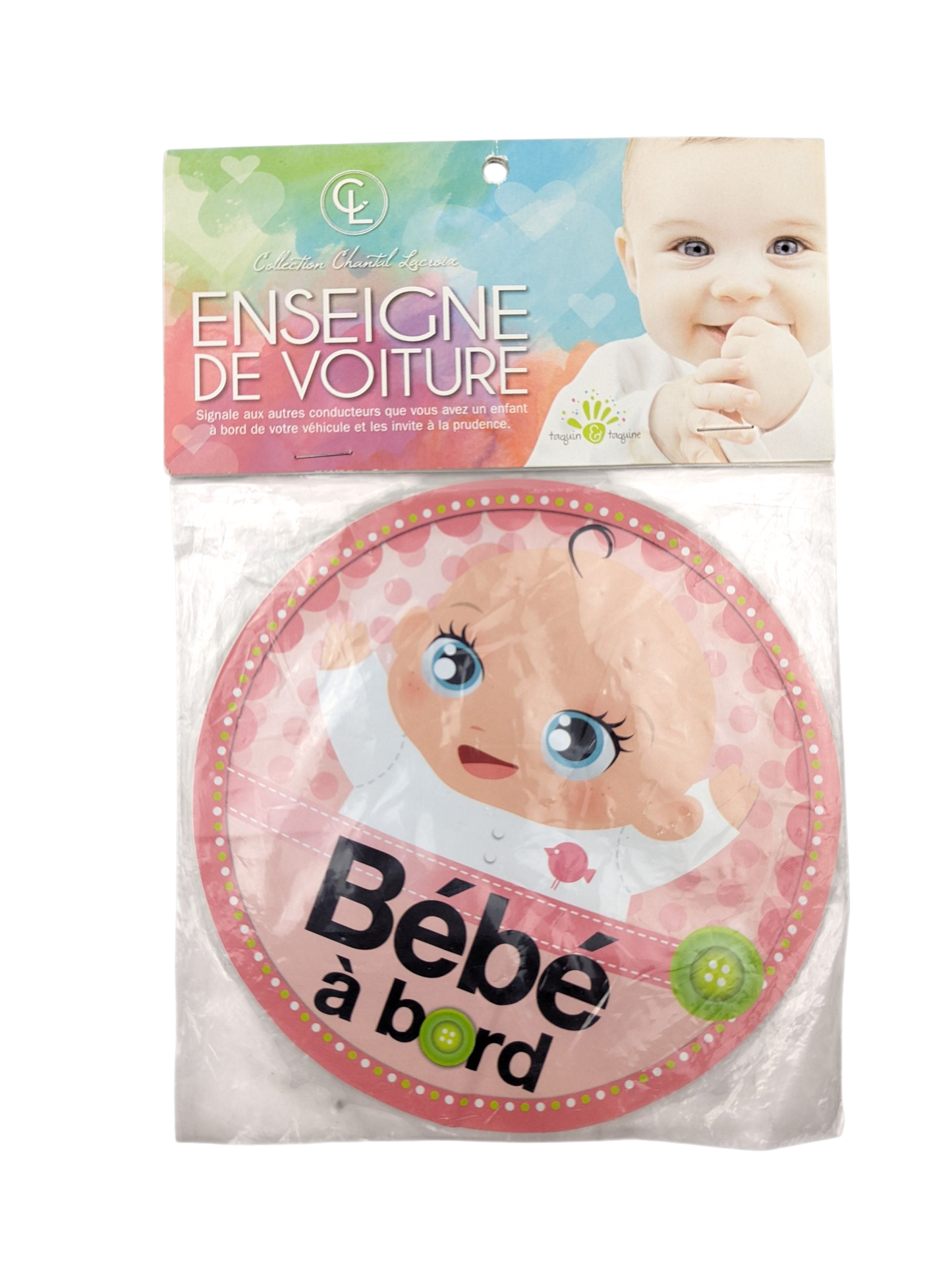 Enseigne de voiture Bébé à bord Neuf