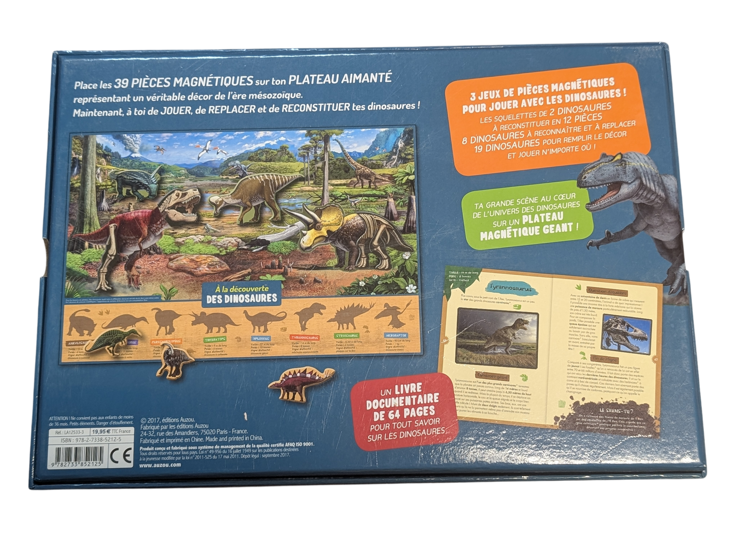 Coffret éducatif À la découverte des dinosaures Auzou*