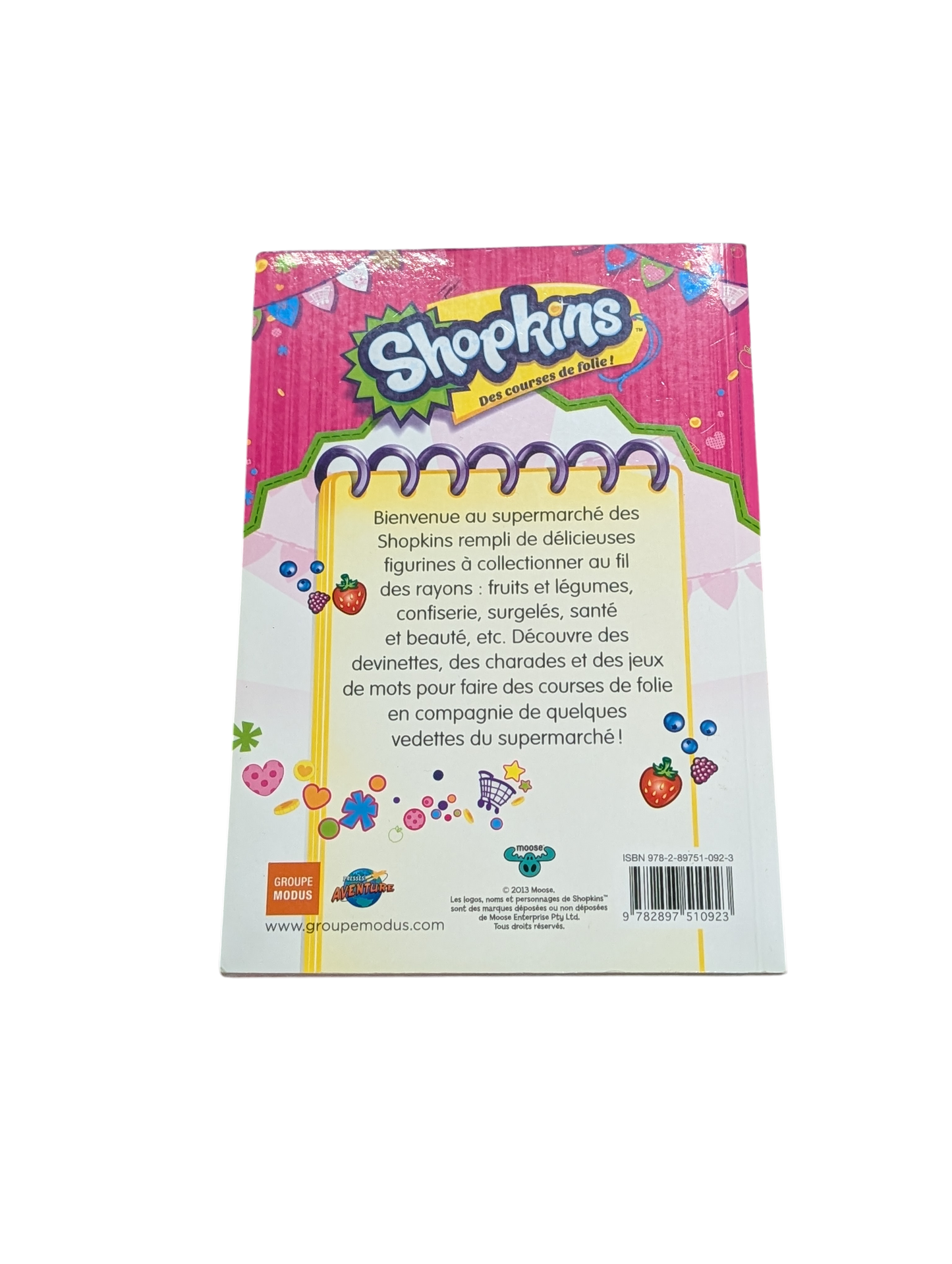 Livre Histoires drôles et devinettes en folie Shopkins