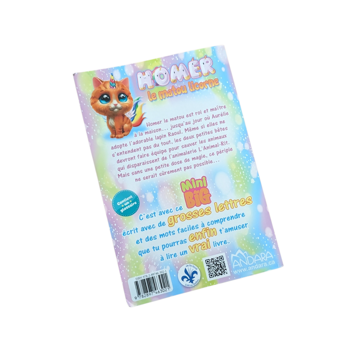 Livre Homer le matou licorne - Mon mini BIG à moi