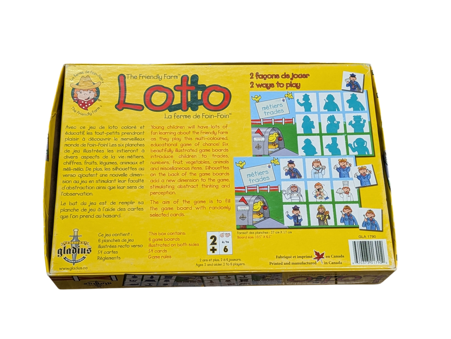 Jeu de Lotto de la ferme Coin-Coin