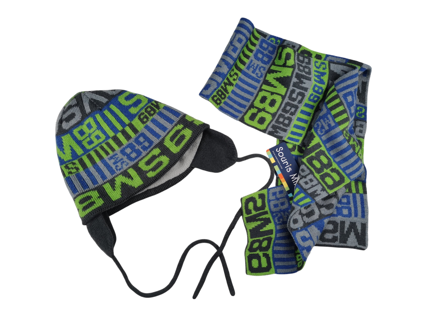 Tuque et foulard 12mois Souris mini