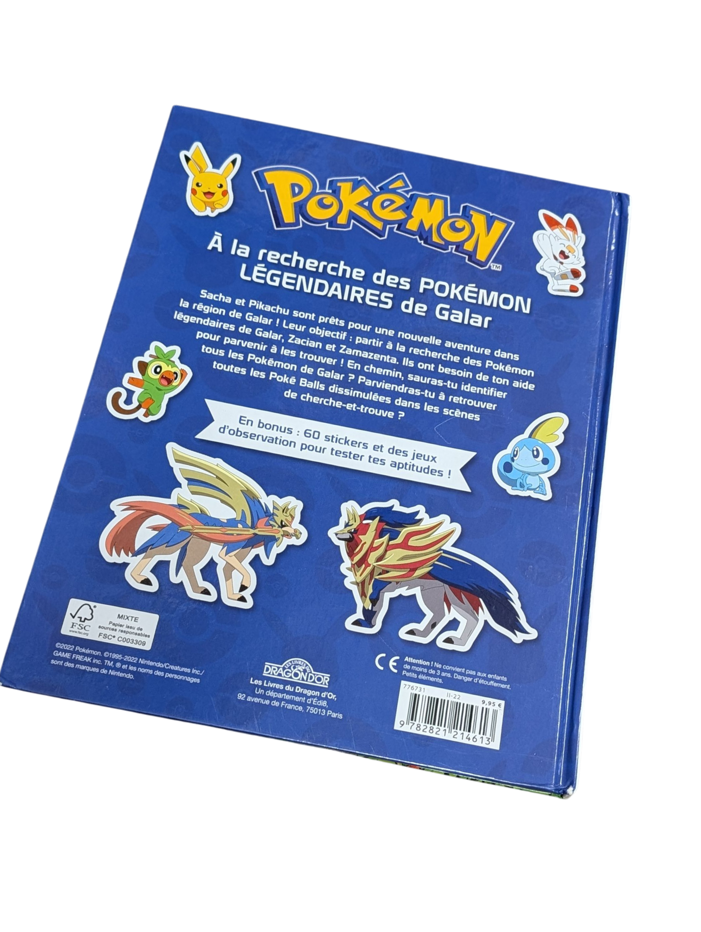 Livre Pokémon À la recherche de Pokémon légendaires de Galar