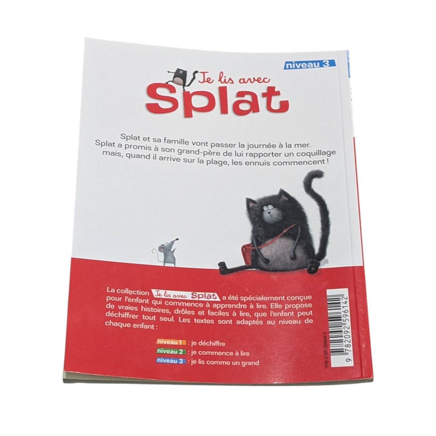 Livre Spat à la plage - Je lis avec Splat