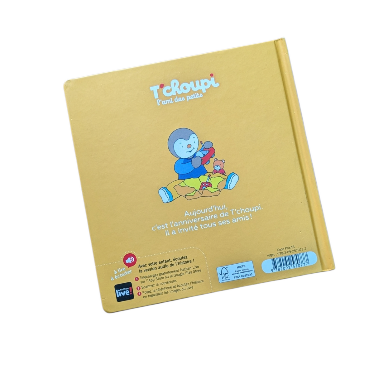 Livre T'Choupi fête son anniversaire