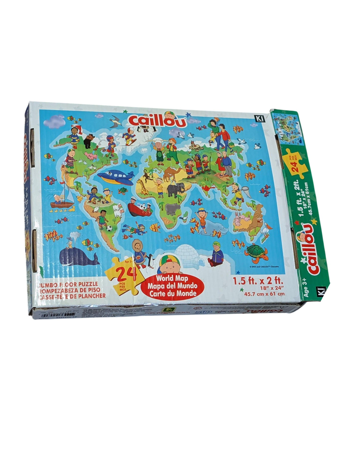 Casse-tête 24mrcx Caillou Carte du monde