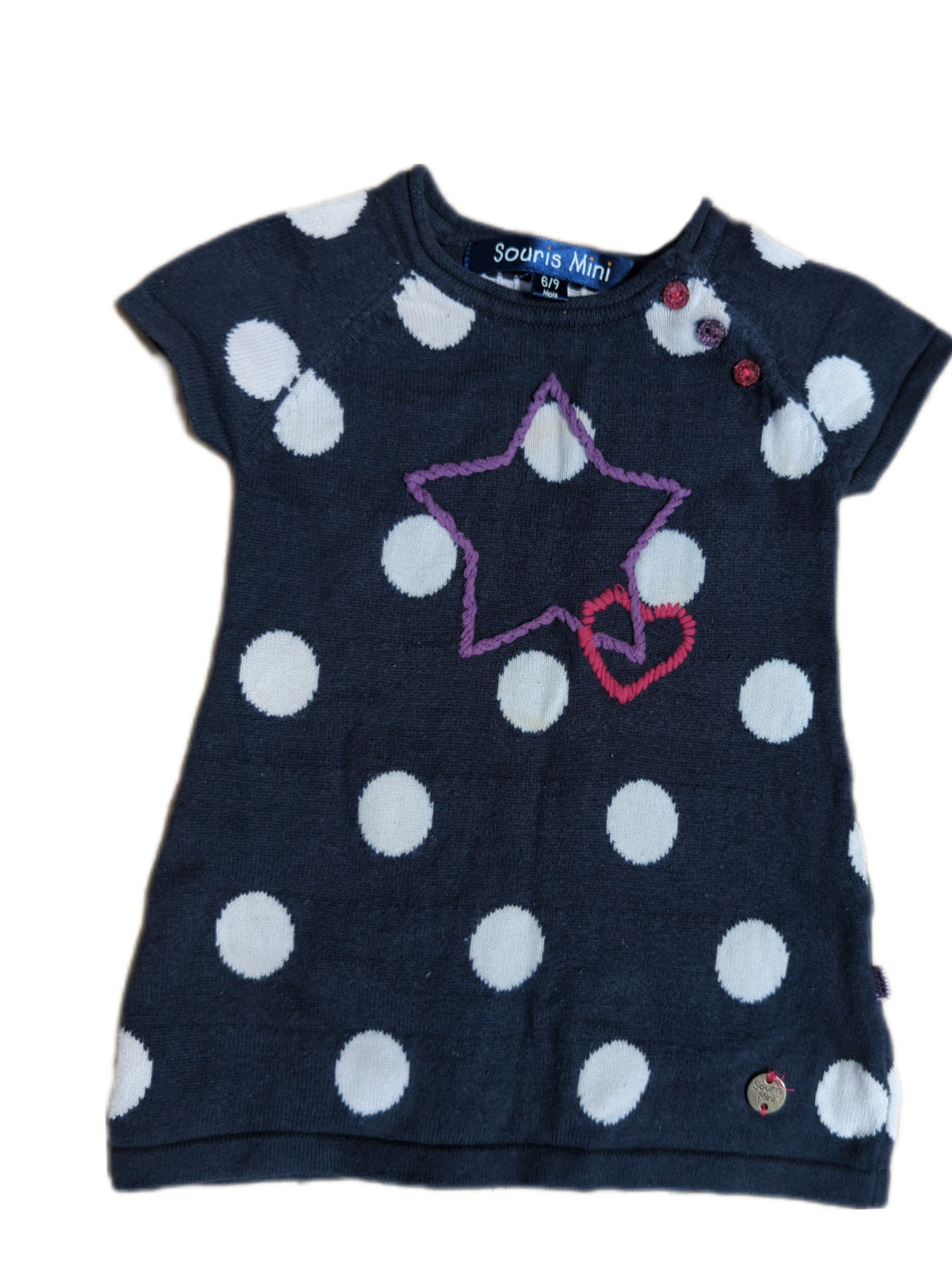 Tunique de mailles 6-9mois Souris mini * (C:EPC)