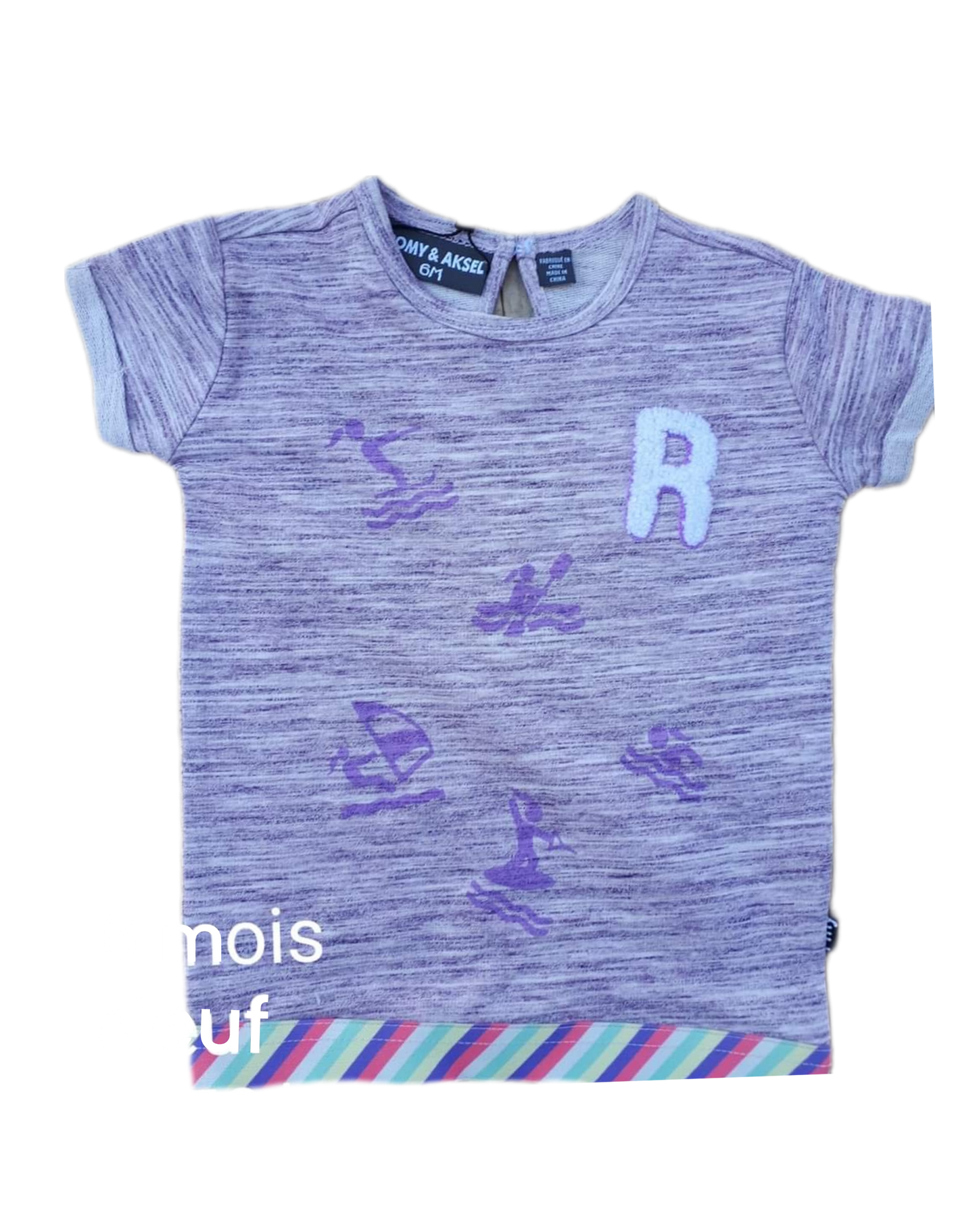 Chandail 6mois Romy et Aksel neuf