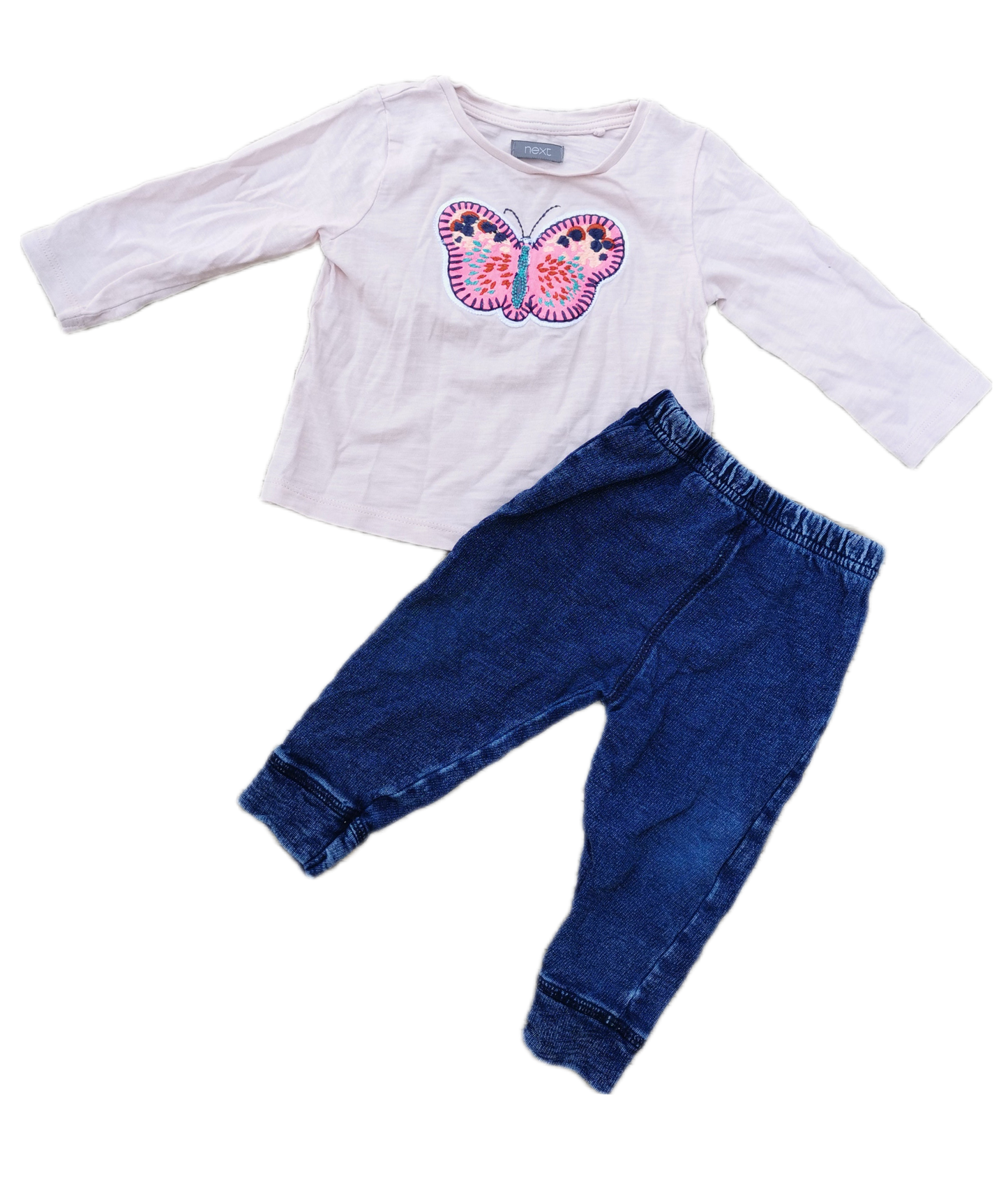 Ensemble 6-9mois chandail Next et jegging BlueBanana