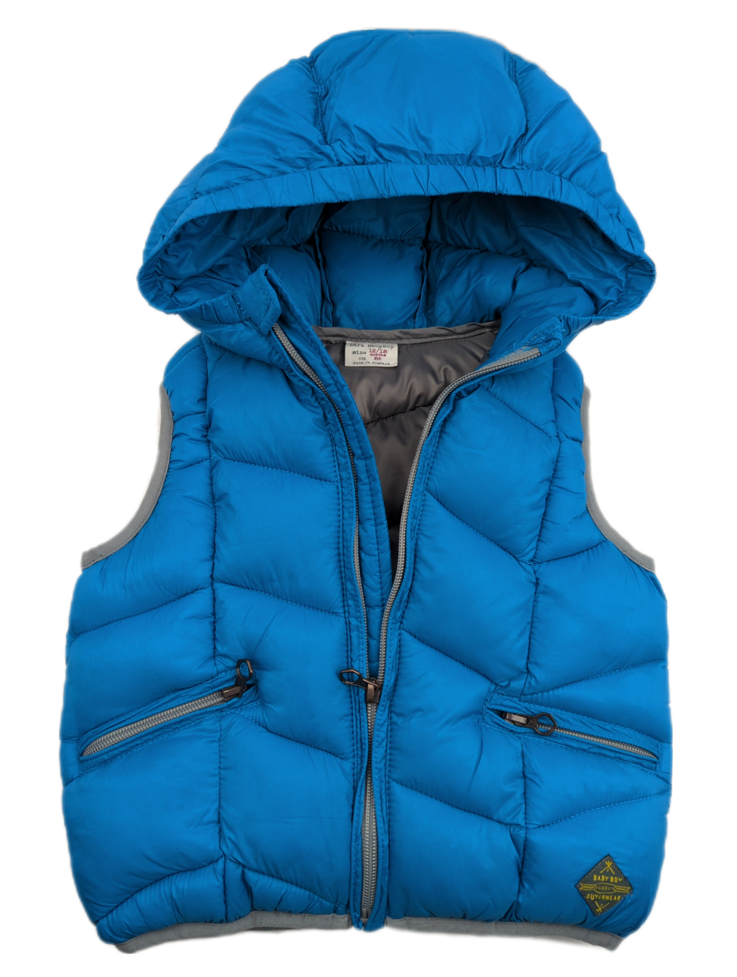 Doudoune/Veste sans manches 12-18mois Zara (C:GM)