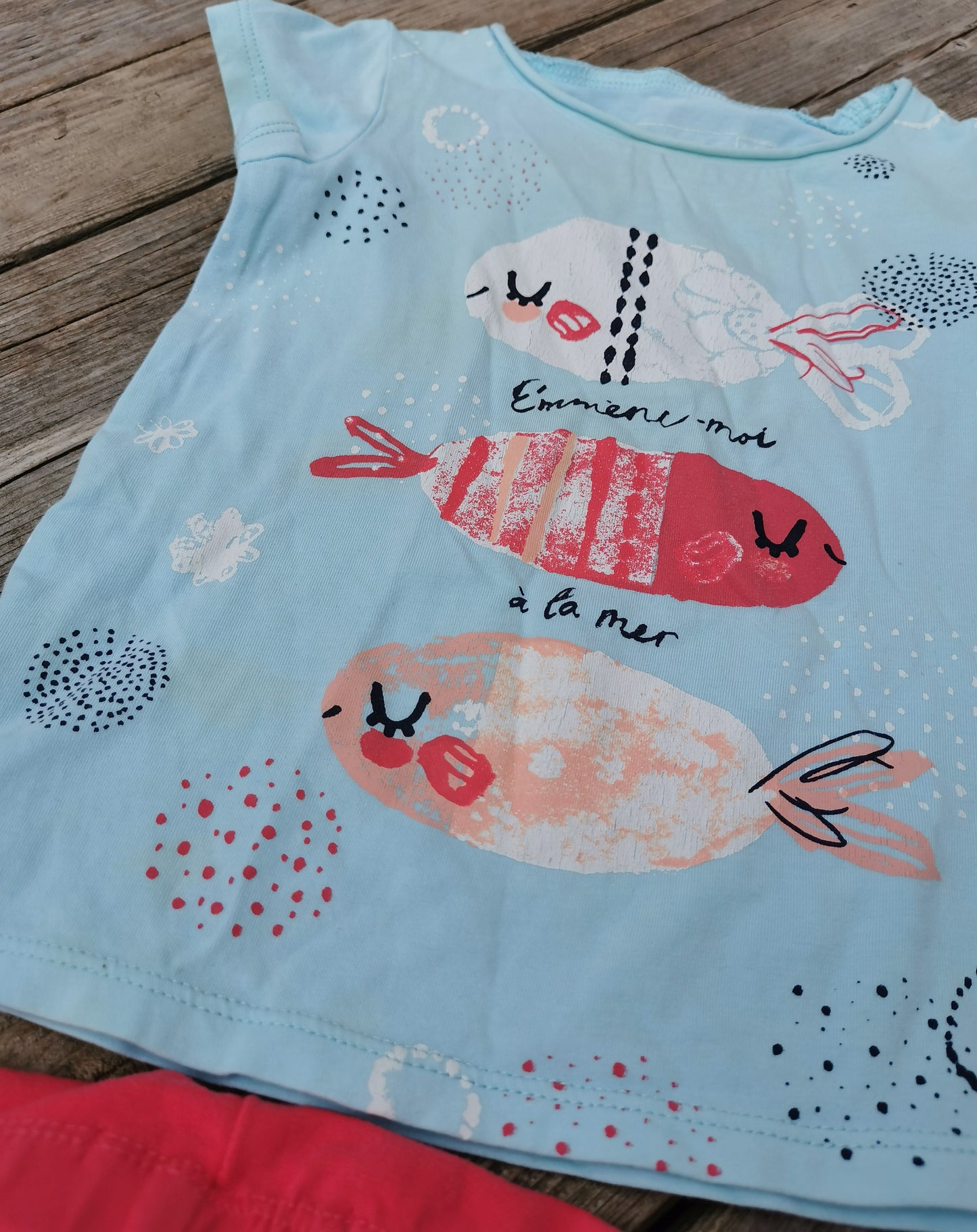 Ensemble Emmène-moi à la mer 6-9mois Souris mini*