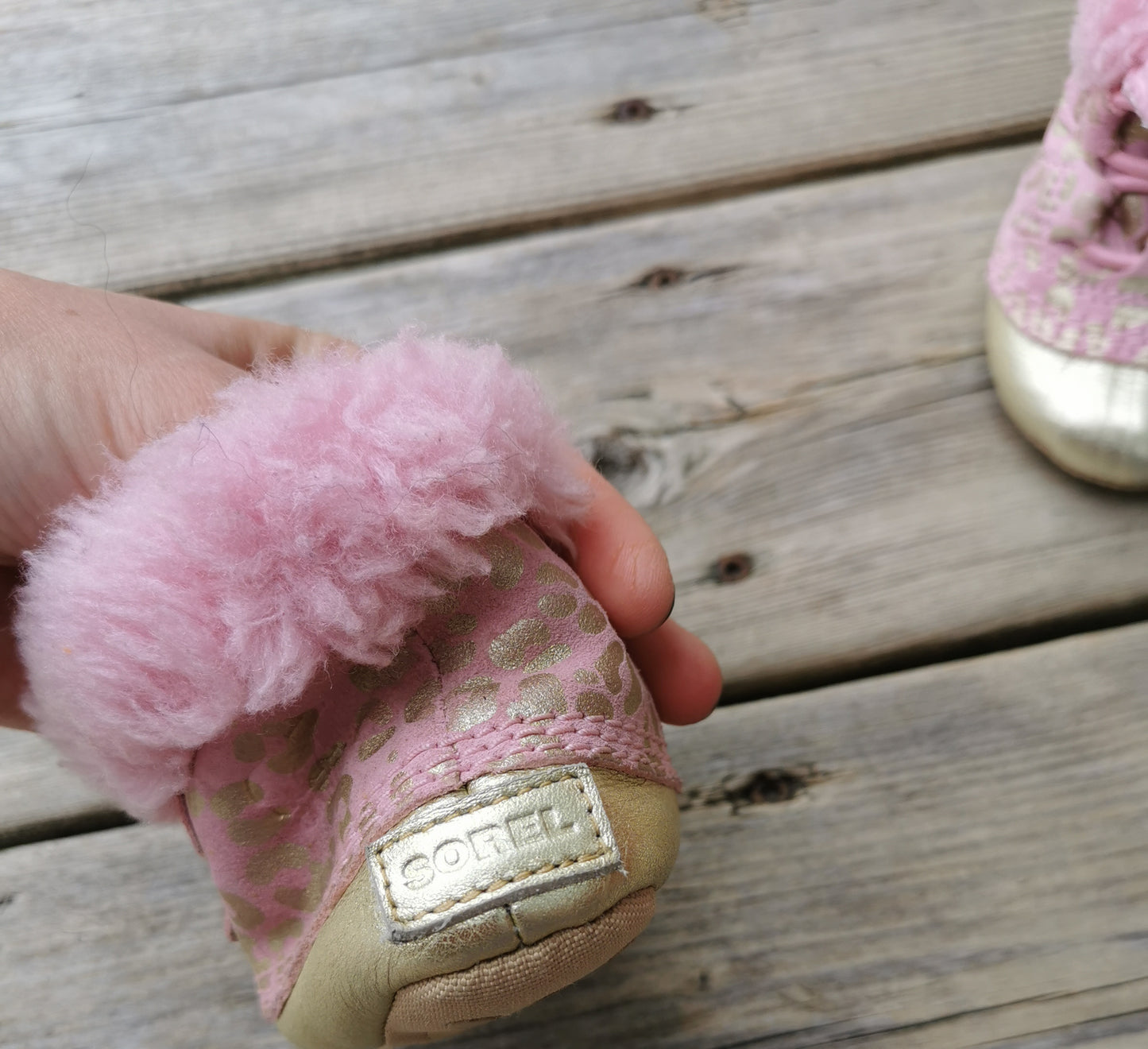 Bottines semelle molle gr. 3 bébé Sorel