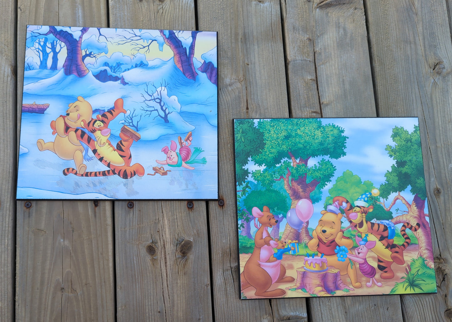 Deux cadres Winnie l'ourson