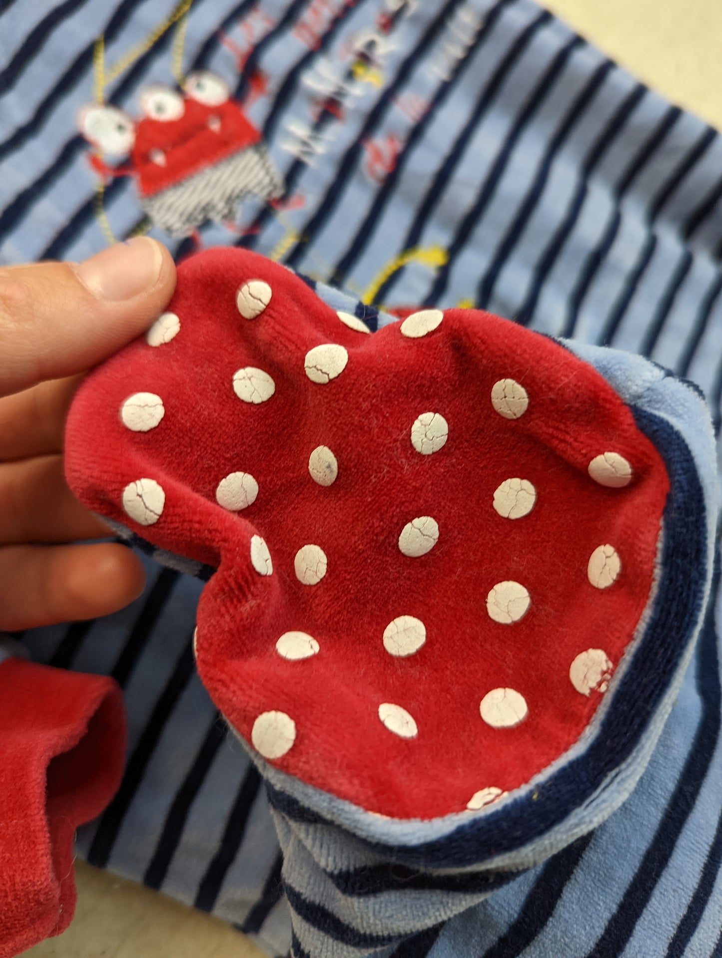 Pyjama velours 9mois Petit Point*